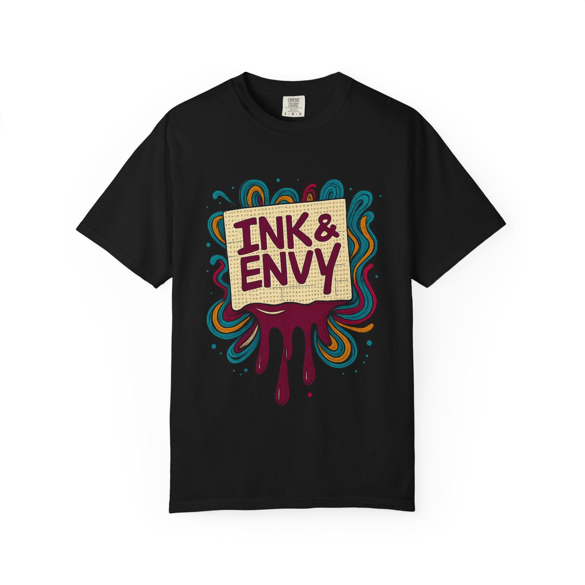Ink & Envy T-Shirt | Colorful Graphic Tee, Unisex Apparel, Artistic Gift, Casual Wear, Creative Expression