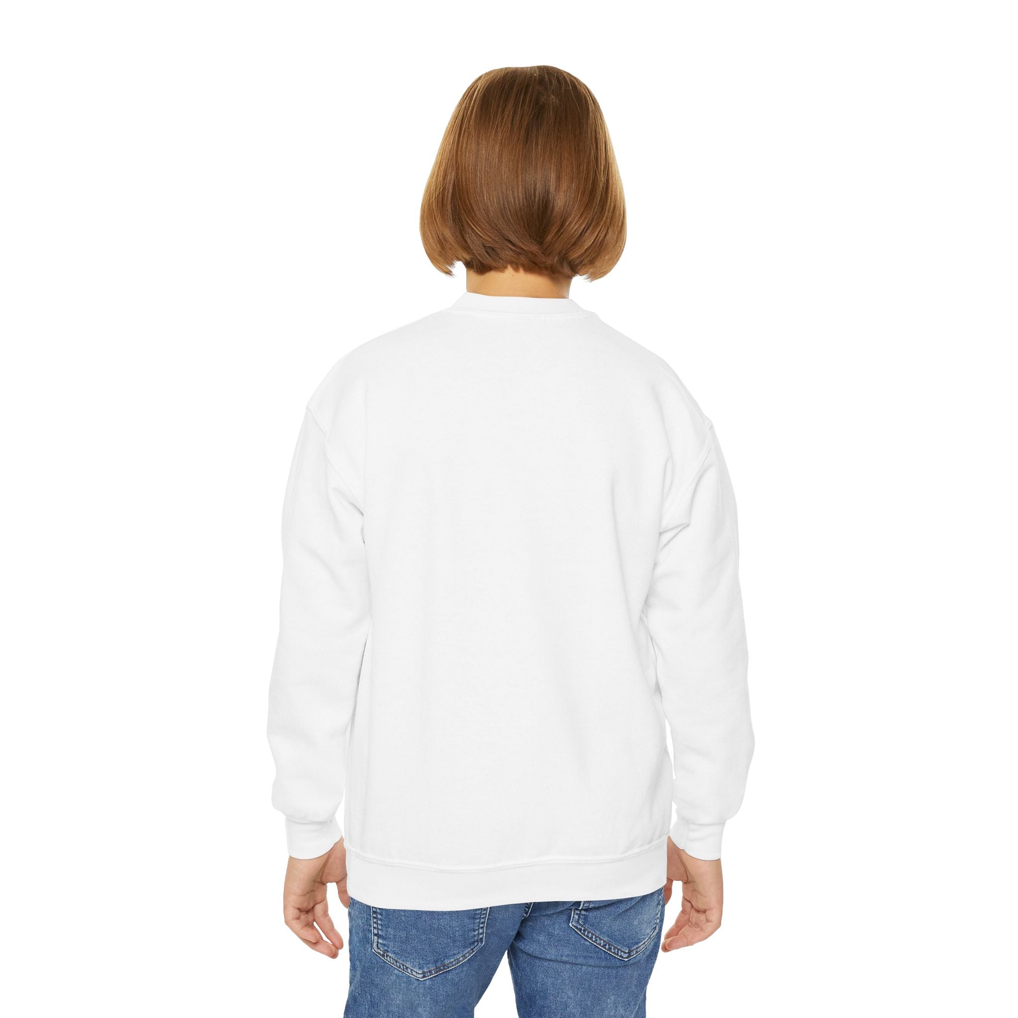 Youth Customizable Crewneck Sweatshirt, Personalized Gift, Cozy Youth Sweatshirt, Kids Casual Wear, Holiday Gift, Fun Fashion