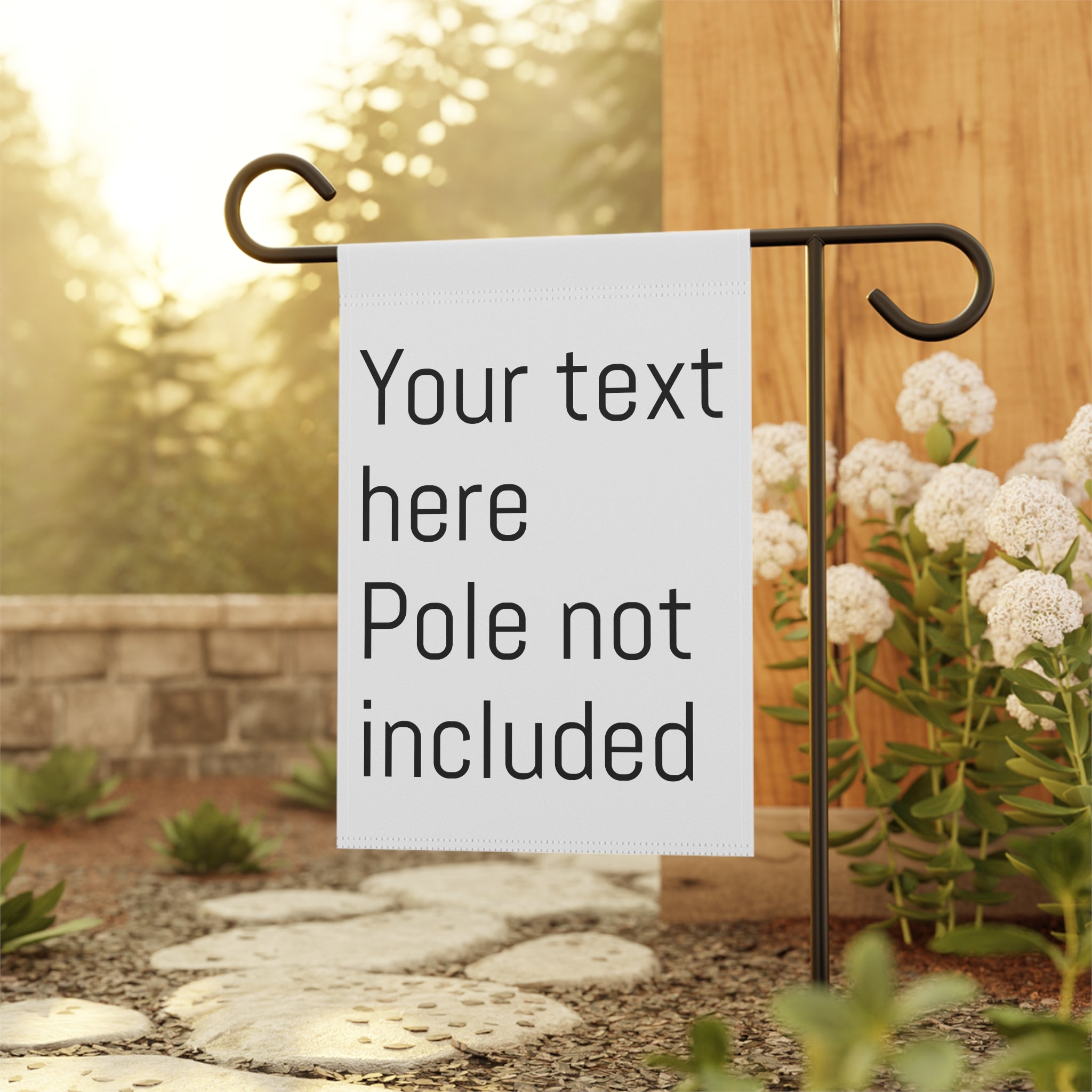 Personalized Garden Banner, Custom House Flag, Outdoor Décor, Seasonal Entrance Sign, Customizable Yard Art, Garden Party Decoration