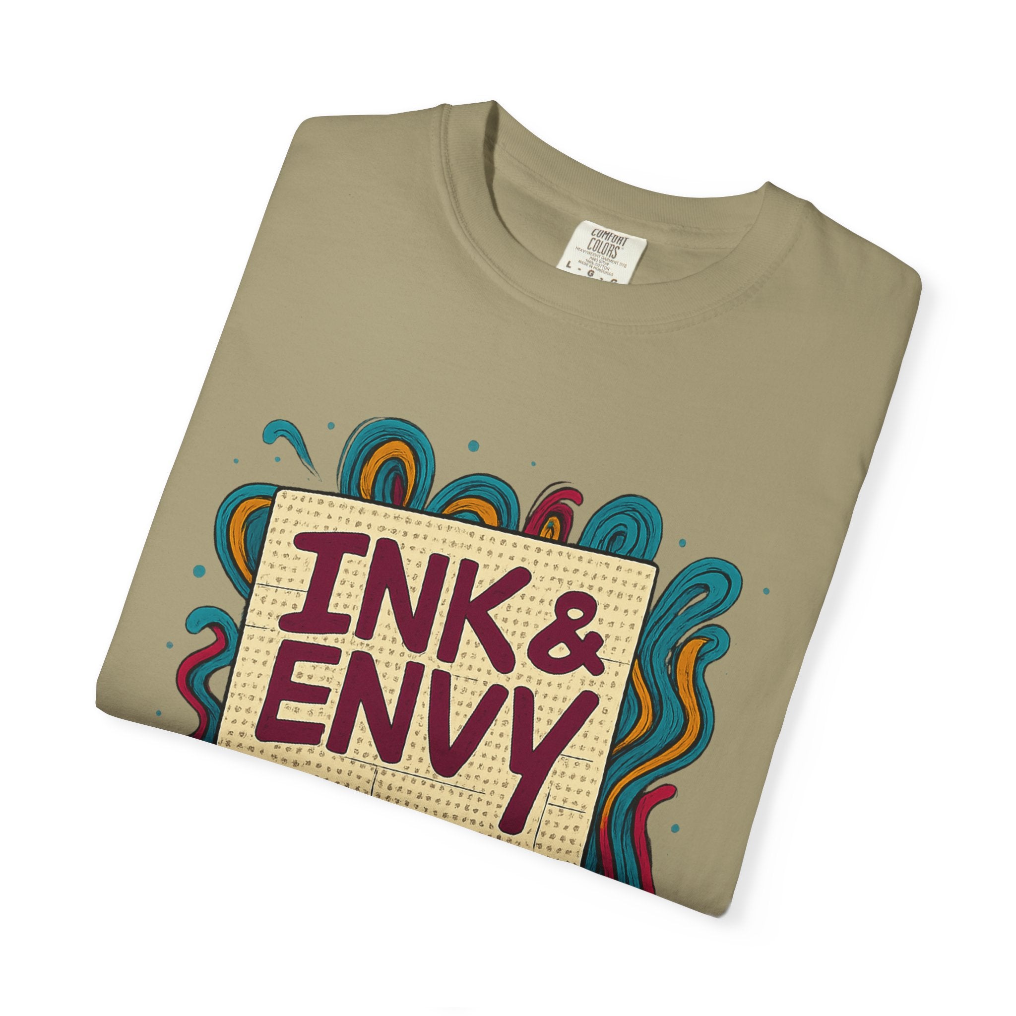 Ink & Envy T-Shirt | Colorful Graphic Tee, Unisex Apparel, Artistic Gift, Casual Wear, Creative Expression