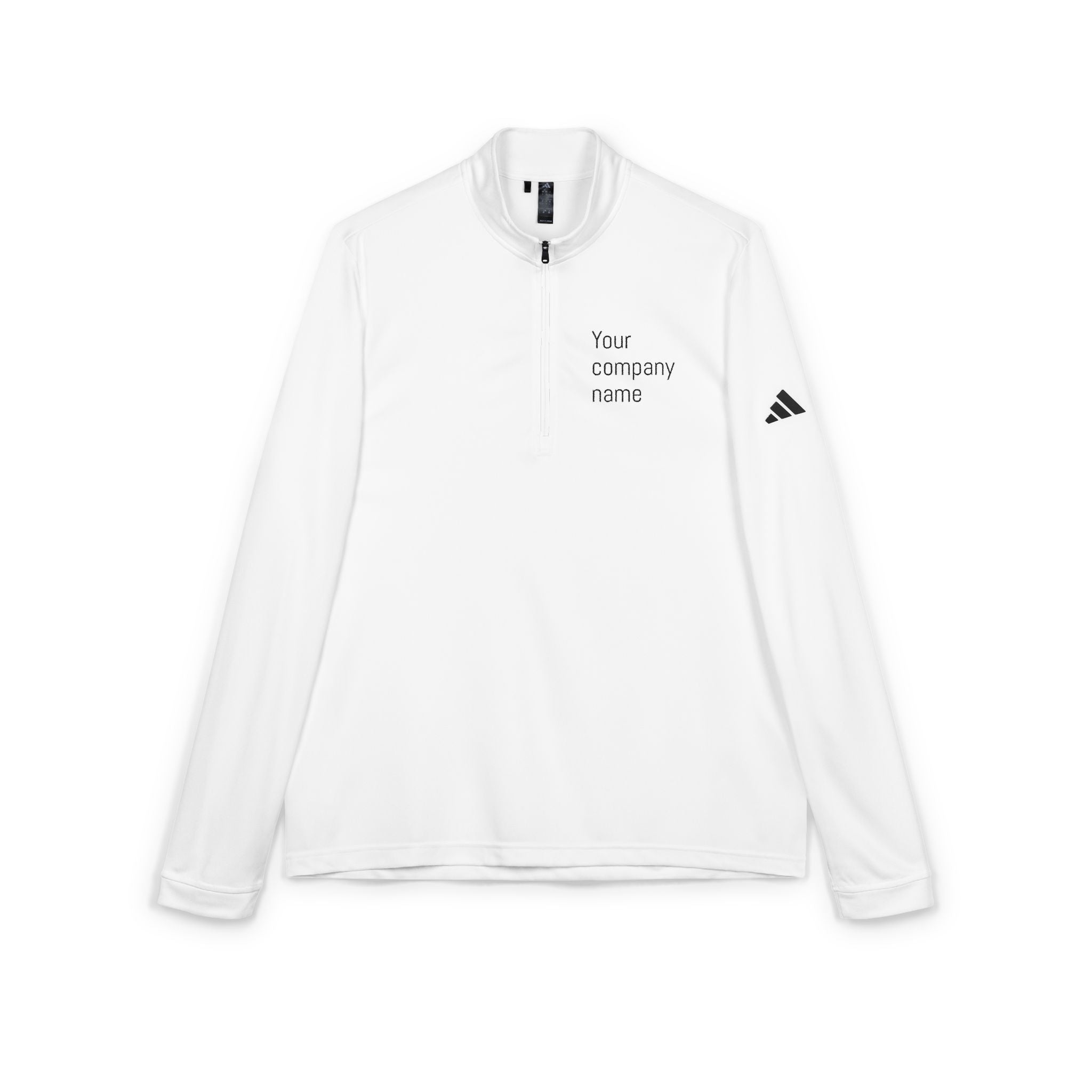 Custom Embroidered adidas® Quarter-Zip Pullover, Personalized Sportswear, Company Gifts, Team Apparel, Holiday Activewear, Outdoor Layer