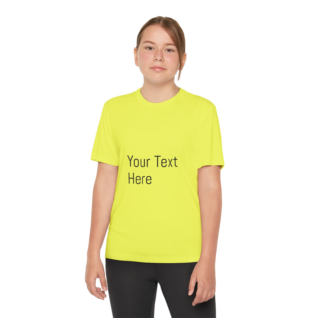Personalized Youth Competitor Tee, Custom Sports Shirt, Kids Activewear, Birthday Gift, Team Uniform