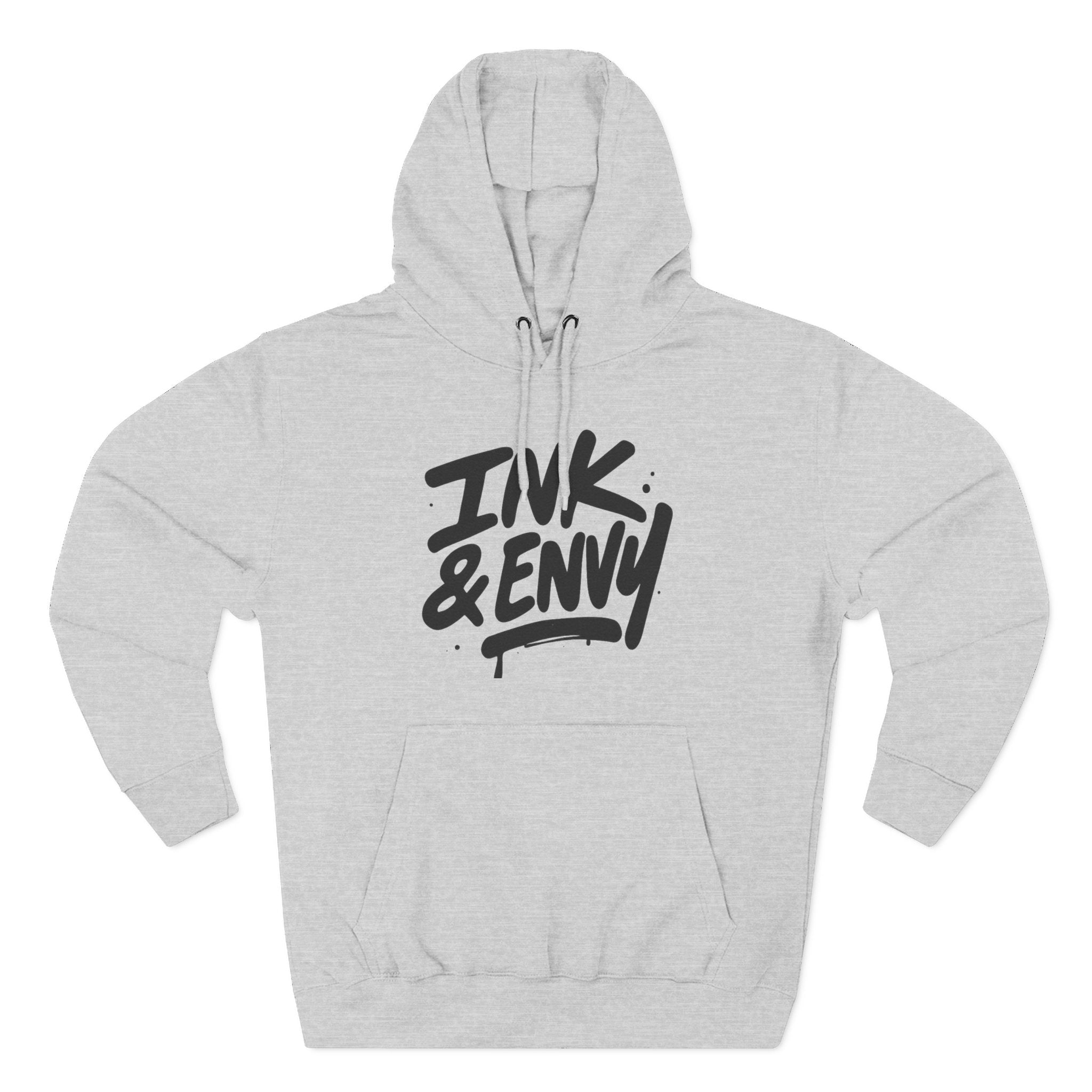 Stylish Fleece Hoodie with Ink & Envy Design, Cozy Streetwear, Gift for Him/Her/Friends, Casual Wear, Trendy Apparel
