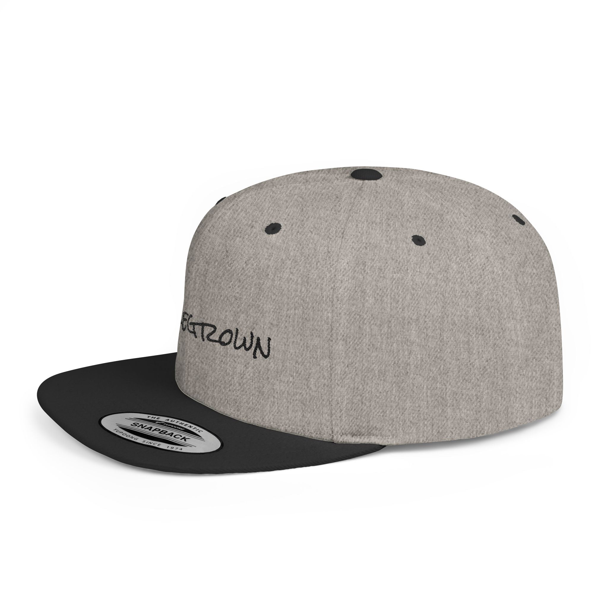 Homegrown Flat Bill Snapback Hat | Trendy Cap for Fashion Lovers | Perfect Gift for Graduations, Birthdays, and Everyday Wear