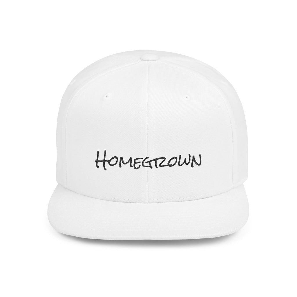 Homegrown Flat Bill Snapback Hat | Trendy Cap for Fashion Lovers | Perfect Gift for Graduations, Birthdays, and Everyday Wear