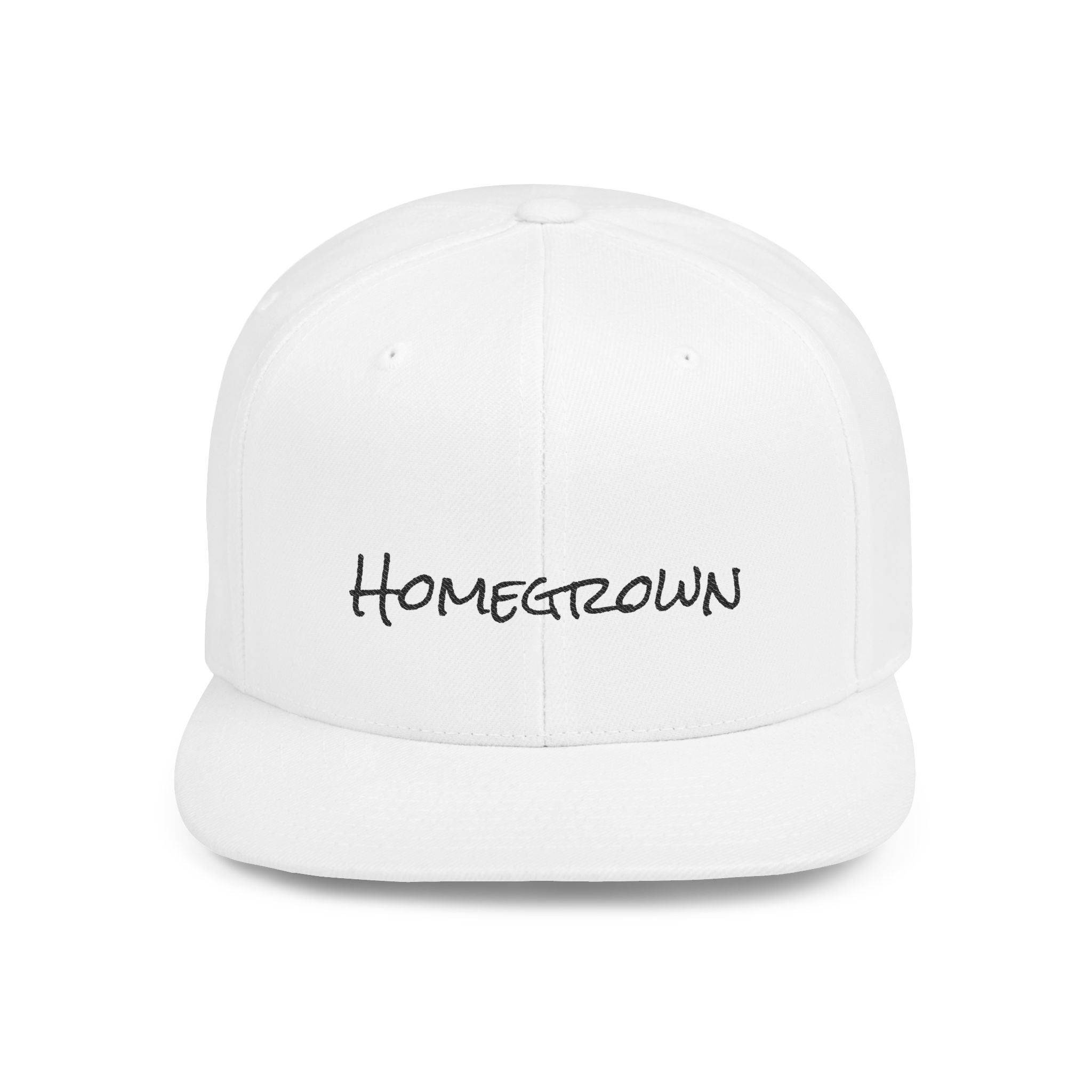 Homegrown Flat Bill Snapback Hat | Trendy Cap for Fashion Lovers | Perfect Gift for Graduations, Birthdays, and Everyday Wear