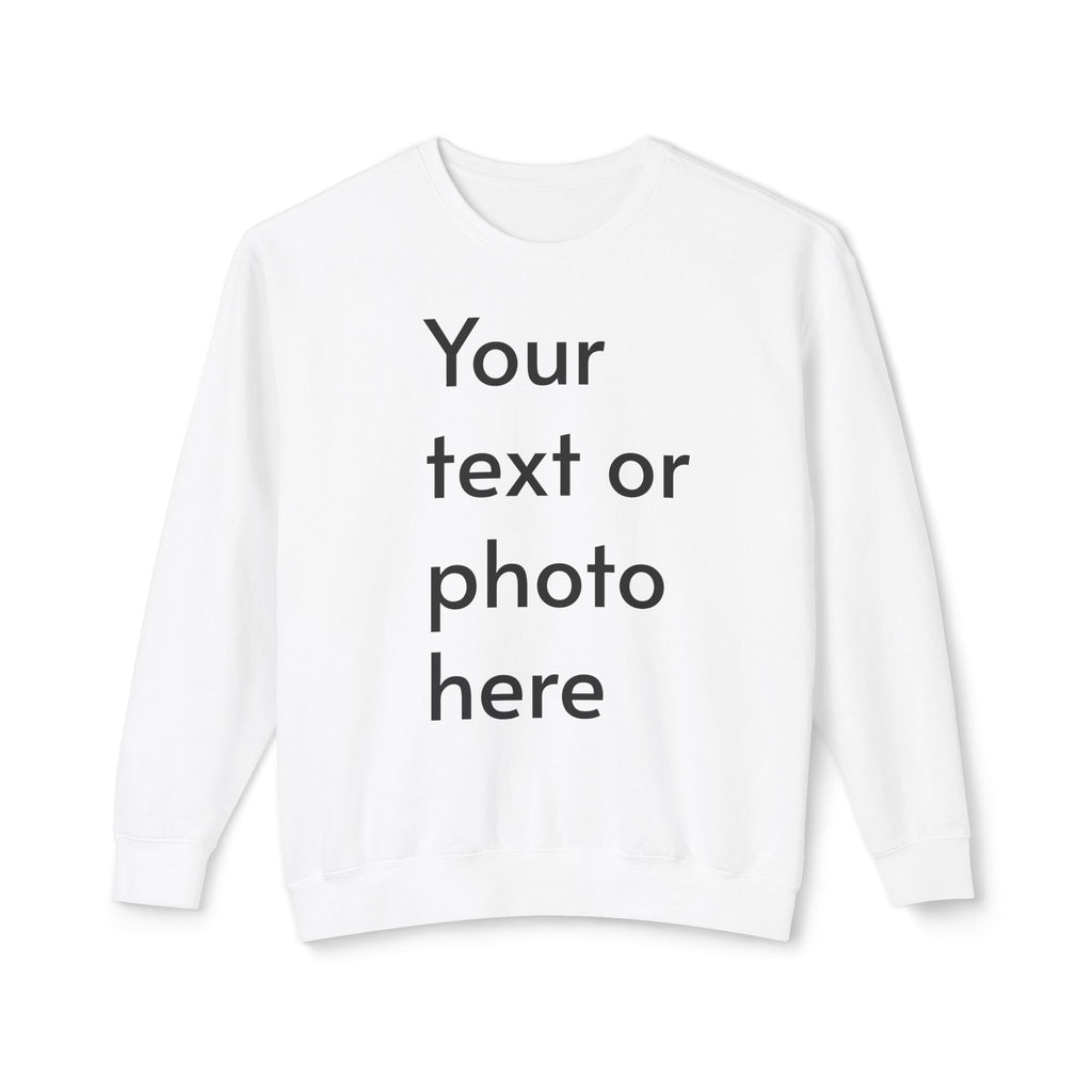 Customizable Unisex Lightweight Crewneck Sweatshirt for All Occasions, Perfect for Gifts, Personalization, Casual Wear, Cozy Comfort, [...]