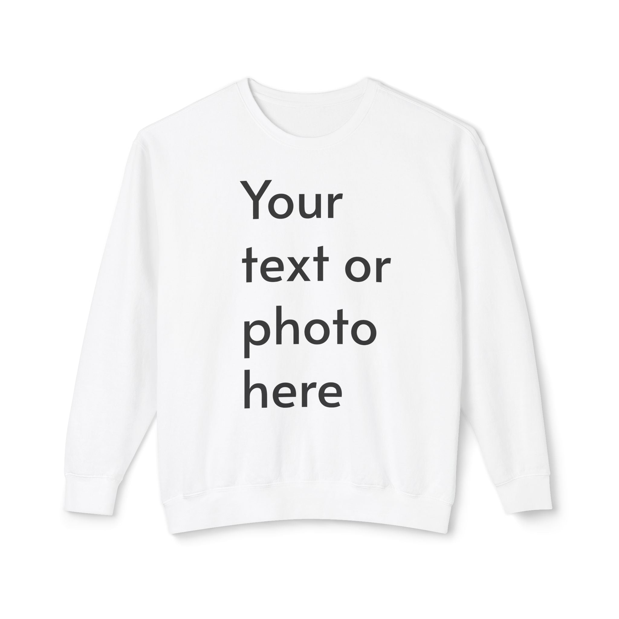 Customizable Unisex Lightweight Crewneck Sweatshirt for All Occasions, Perfect for Gifts, Personalization, Casual Wear, Cozy Comfort, [...]