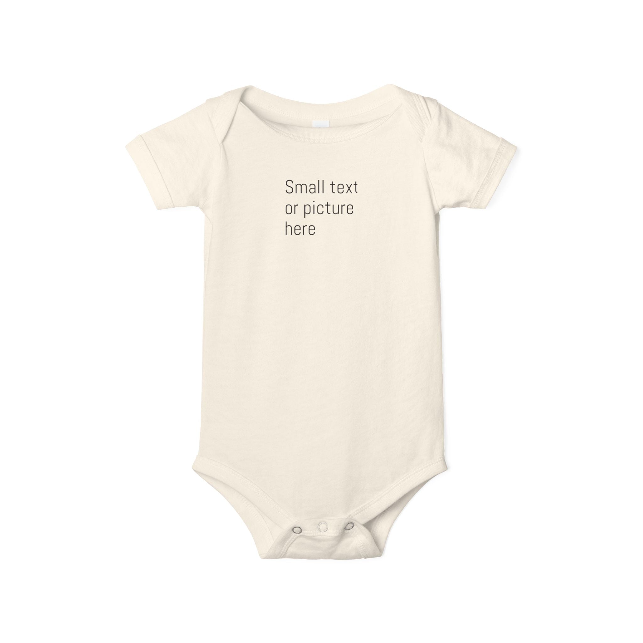 Customizable Infant Jersey One Piece, Baby Shower Gift, Cute Baby Outfit, Personalized Onesie, Newborn Clothing, Special Occasion Apparel
