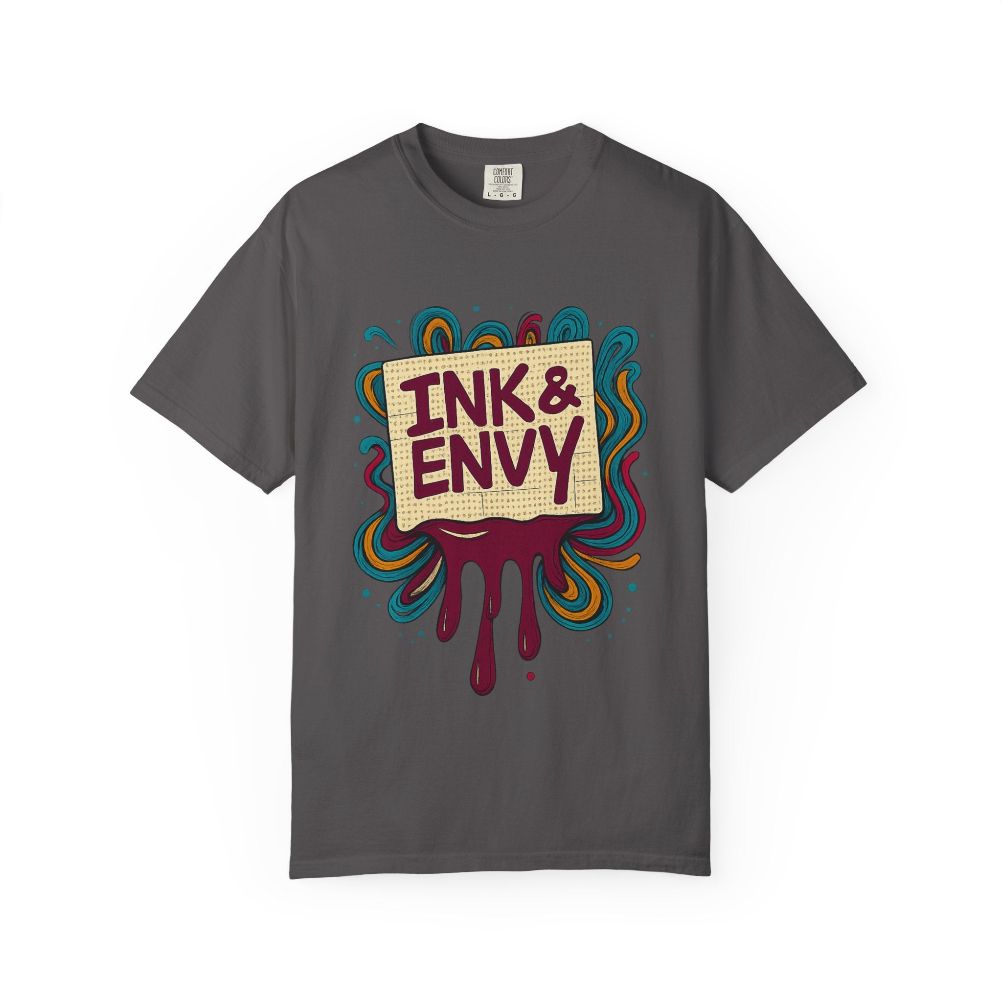Ink & Envy T-Shirt | Colorful Graphic Tee, Unisex Apparel, Artistic Gift, Casual Wear, Creative Expression