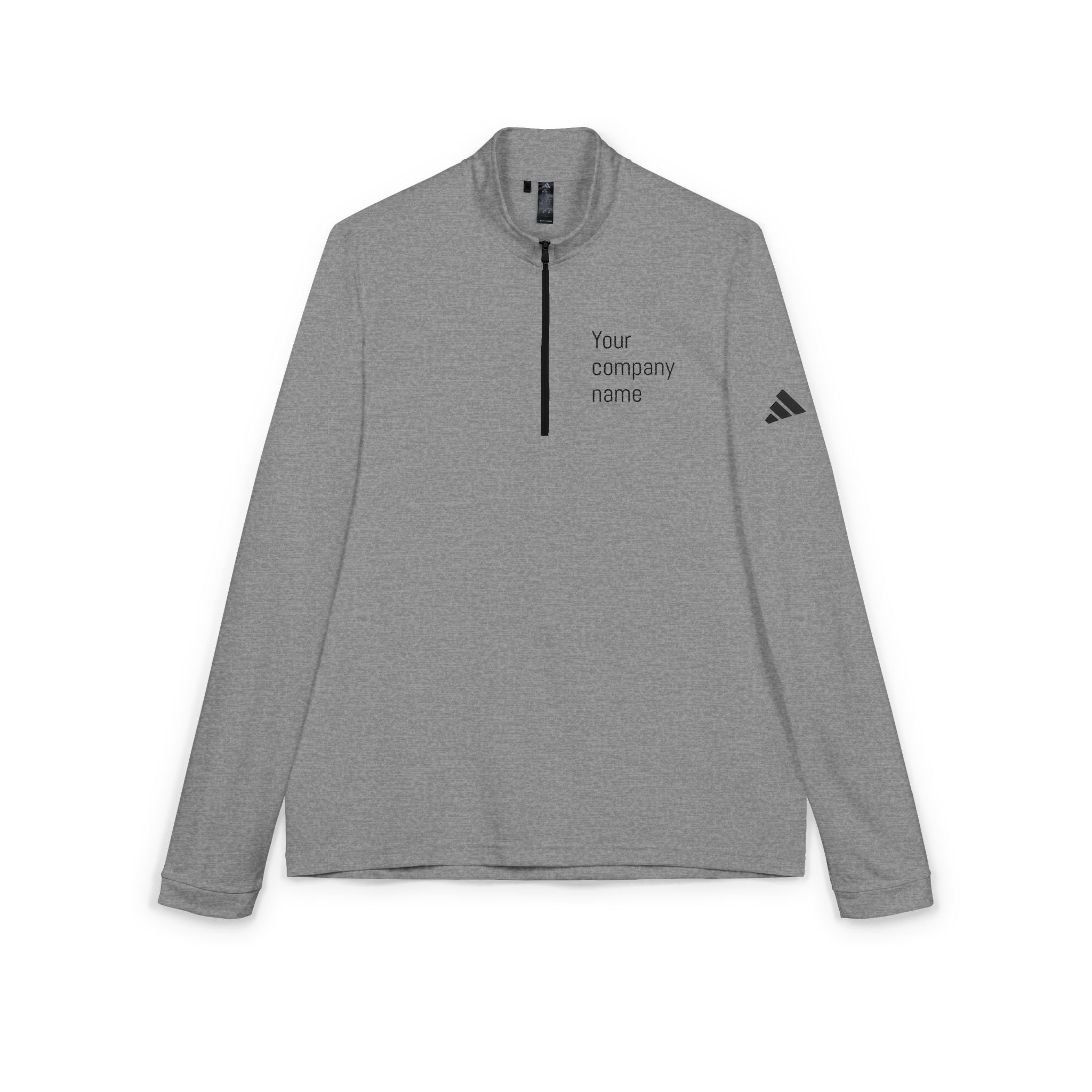 Custom Embroidered adidas® Quarter-Zip Pullover, Personalized Sportswear, Company Gifts, Team Apparel, Holiday Activewear, Outdoor Layer
