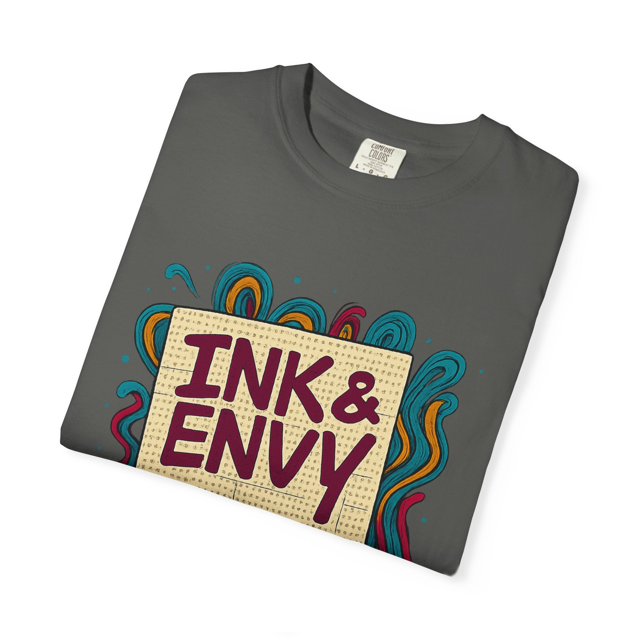 Ink & Envy T-Shirt | Colorful Graphic Tee, Unisex Apparel, Artistic Gift, Casual Wear, Creative Expression