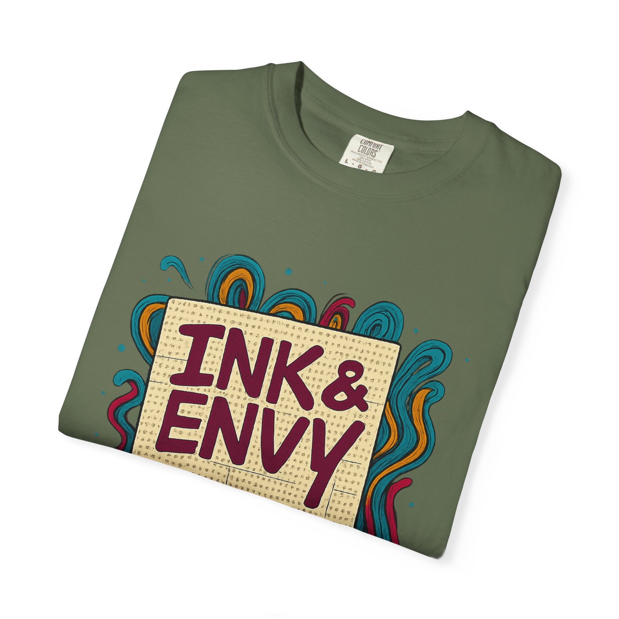 Ink & Envy T-Shirt | Colorful Graphic Tee, Unisex Apparel, Artistic Gift, Casual Wear, Creative Expression