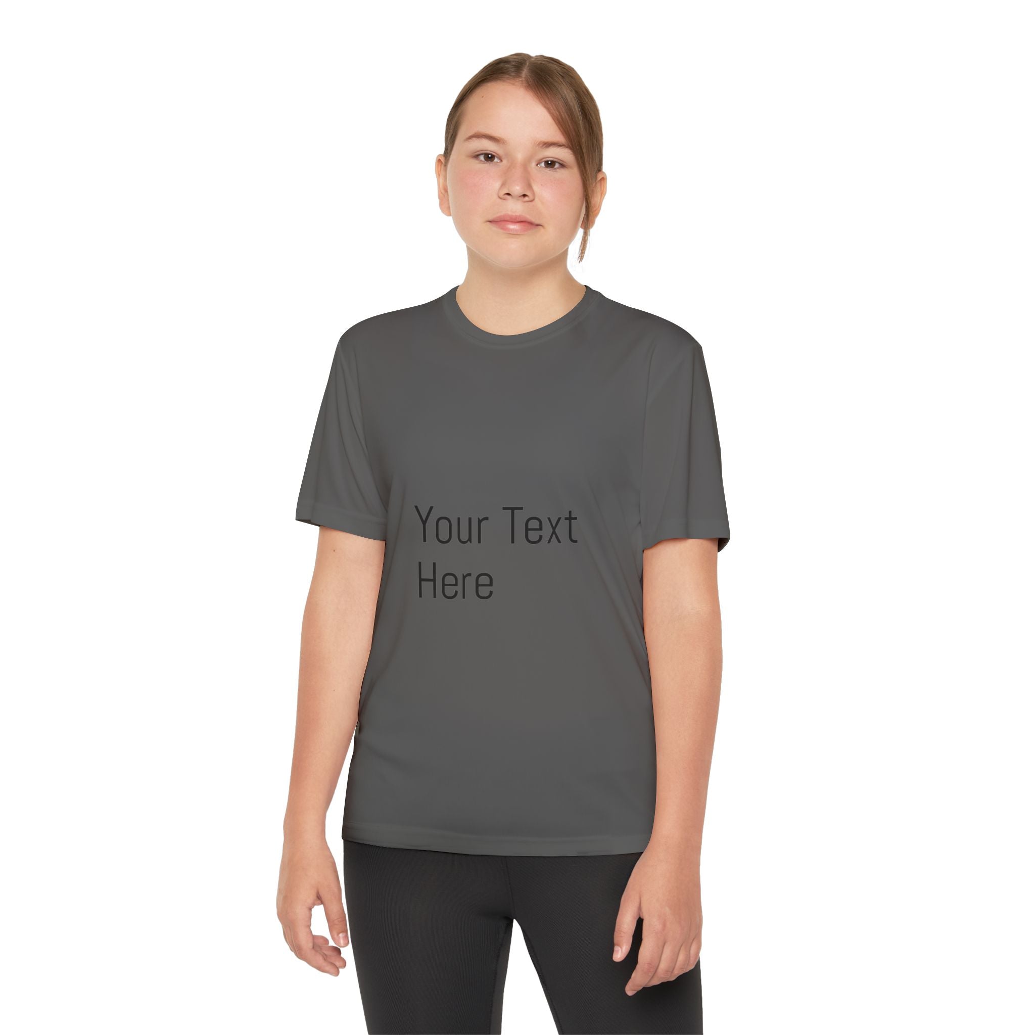 Personalized Youth Competitor Tee, Custom Sports Shirt, Kids Activewear, Birthday Gift, Team Uniform