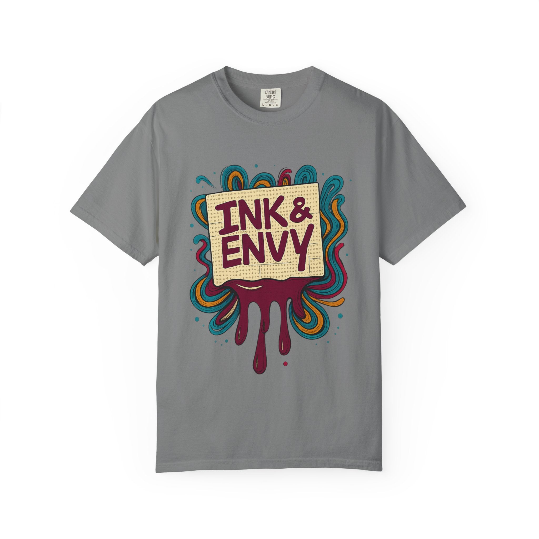 Ink & Envy T-Shirt | Colorful Graphic Tee, Unisex Apparel, Artistic Gift, Casual Wear, Creative Expression