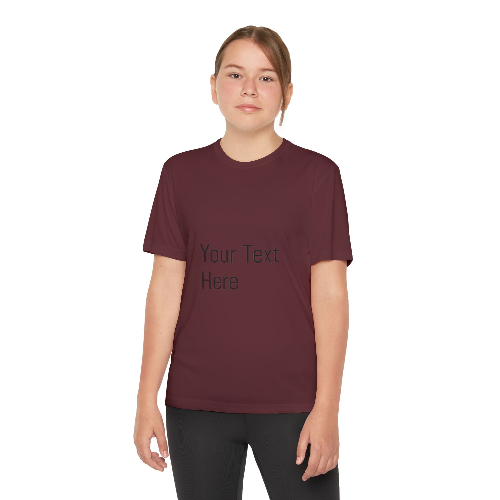 Personalized Youth Competitor Tee, Custom Sports Shirt, Kids Activewear, Birthday Gift, Team Uniform