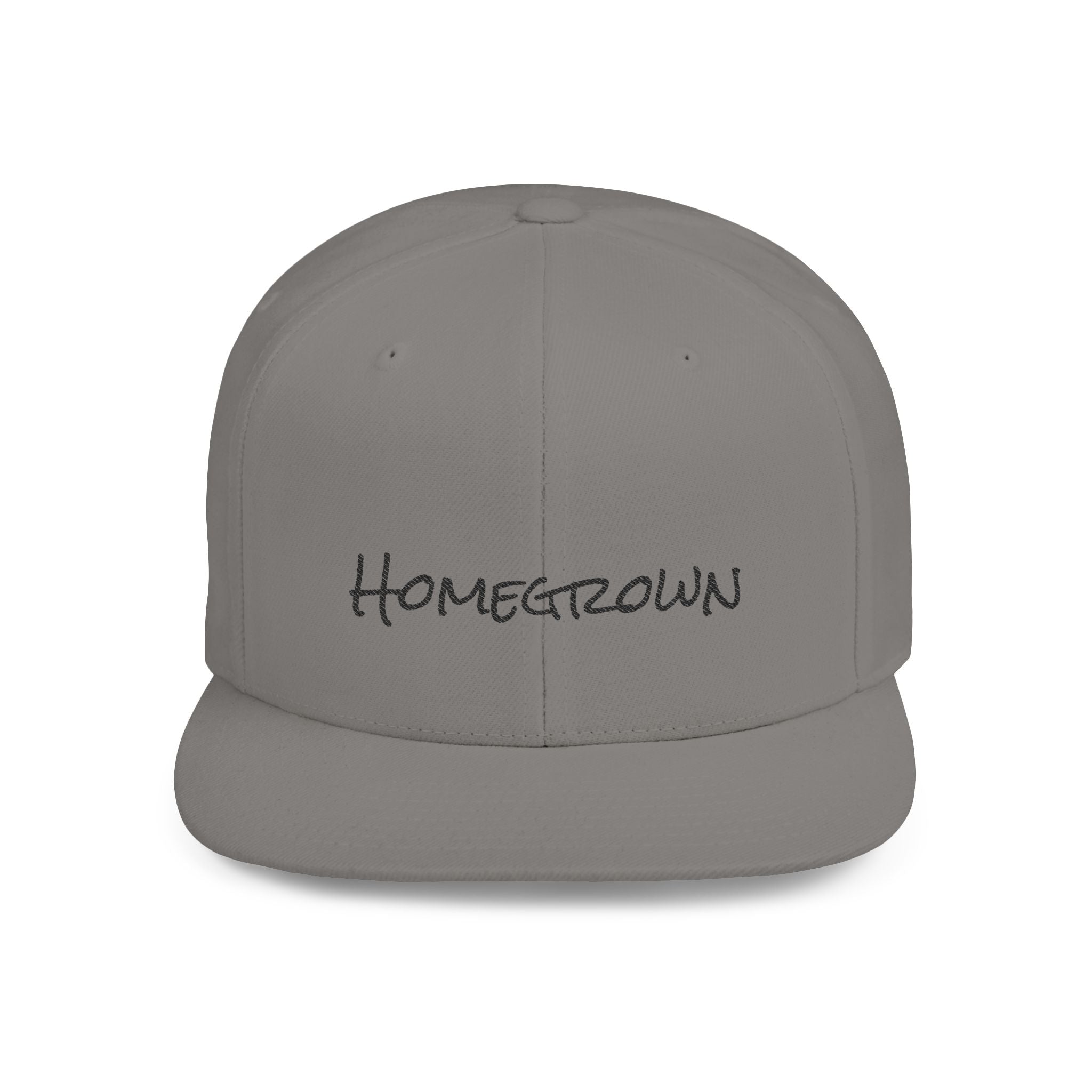 Homegrown Flat Bill Snapback Hat | Trendy Cap for Fashion Lovers | Perfect Gift for Graduations, Birthdays, and Everyday Wear