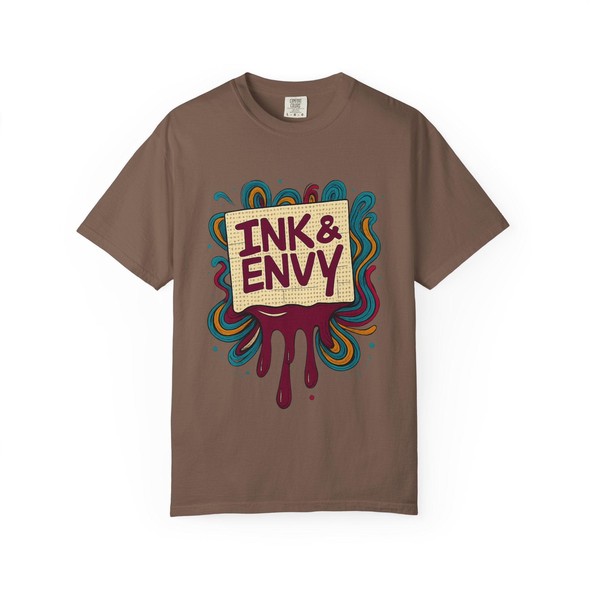 Ink & Envy T-Shirt | Colorful Graphic Tee, Unisex Apparel, Artistic Gift, Casual Wear, Creative Expression