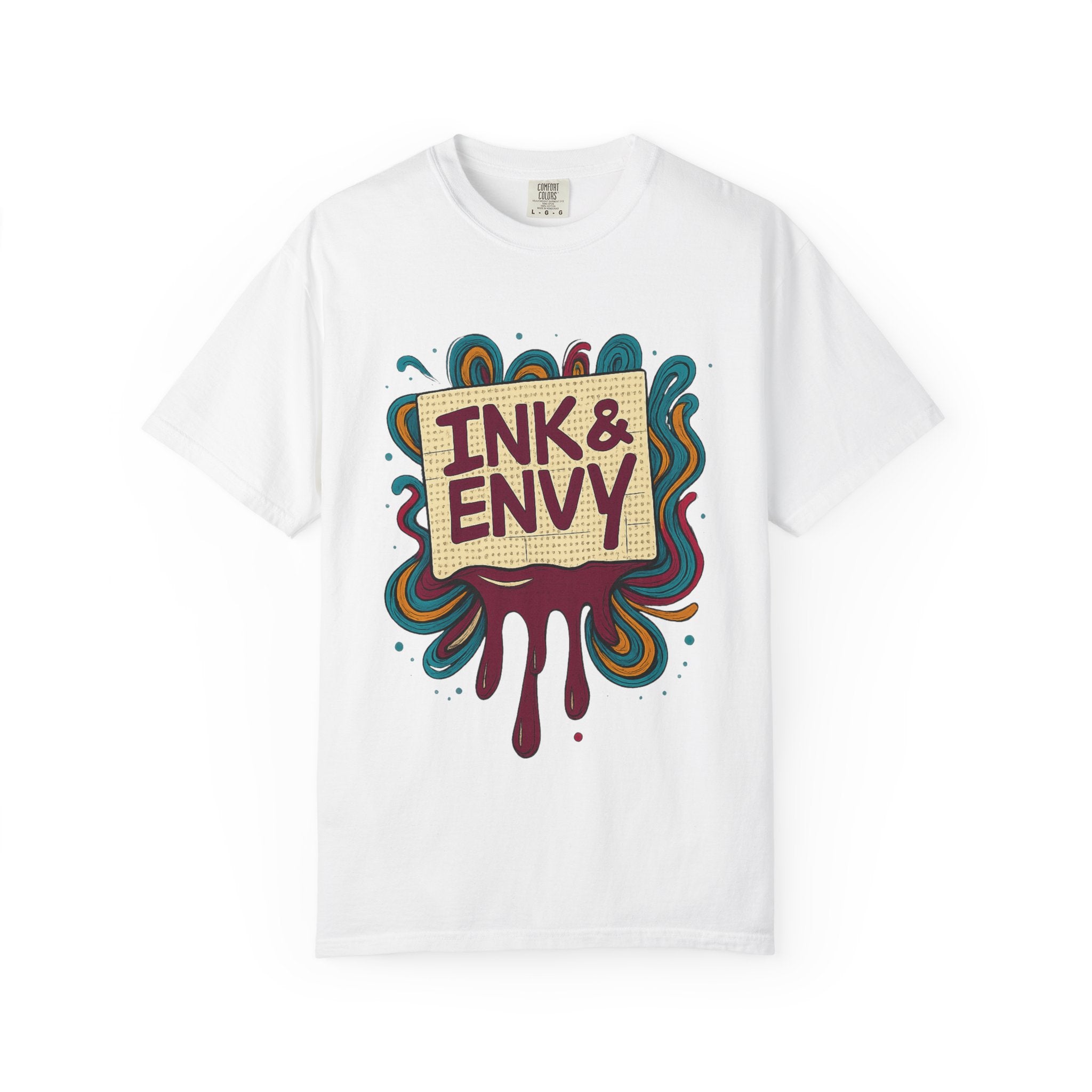 Ink & Envy T-Shirt | Colorful Graphic Tee, Unisex Apparel, Artistic Gift, Casual Wear, Creative Expression