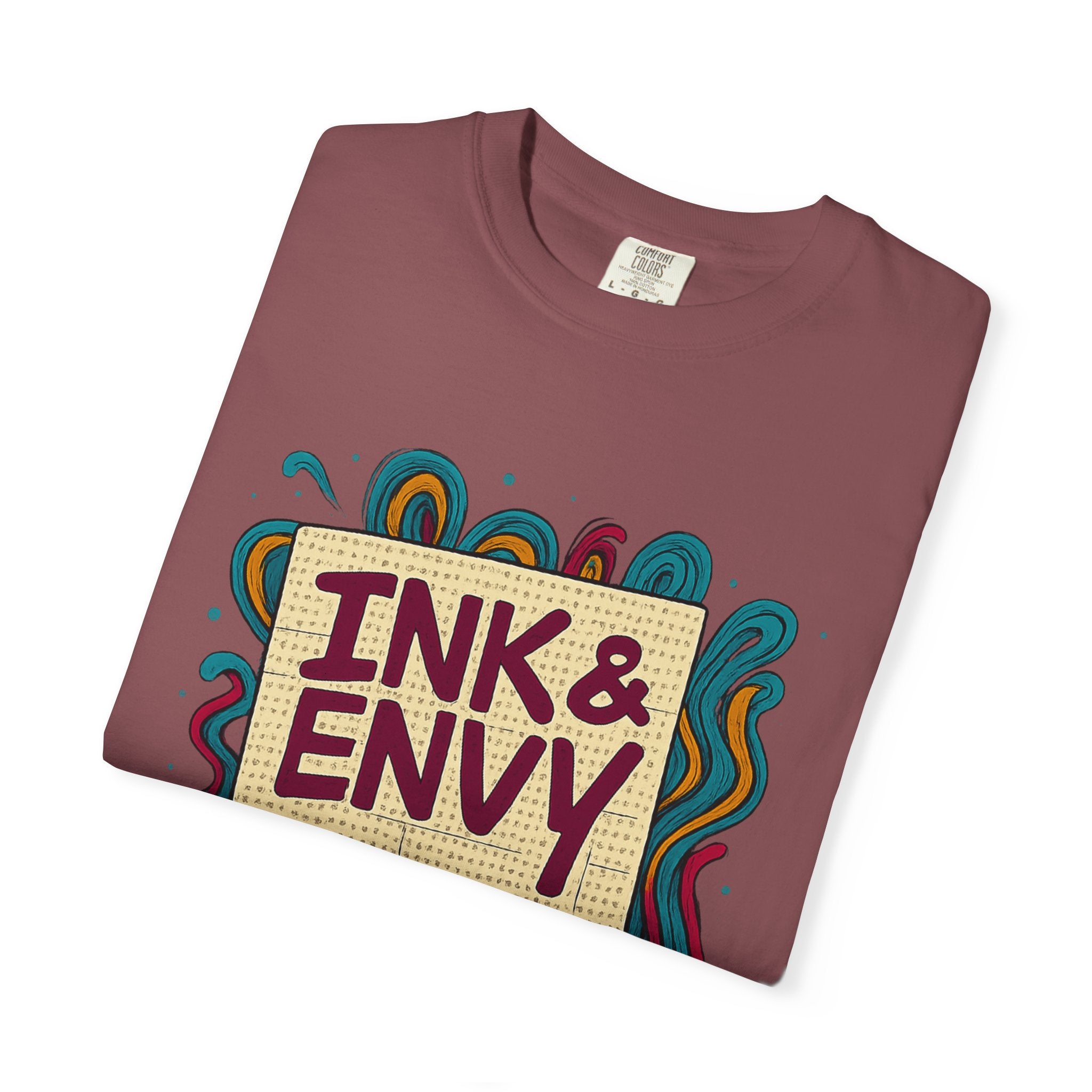 Ink & Envy T-Shirt | Colorful Graphic Tee, Unisex Apparel, Artistic Gift, Casual Wear, Creative Expression
