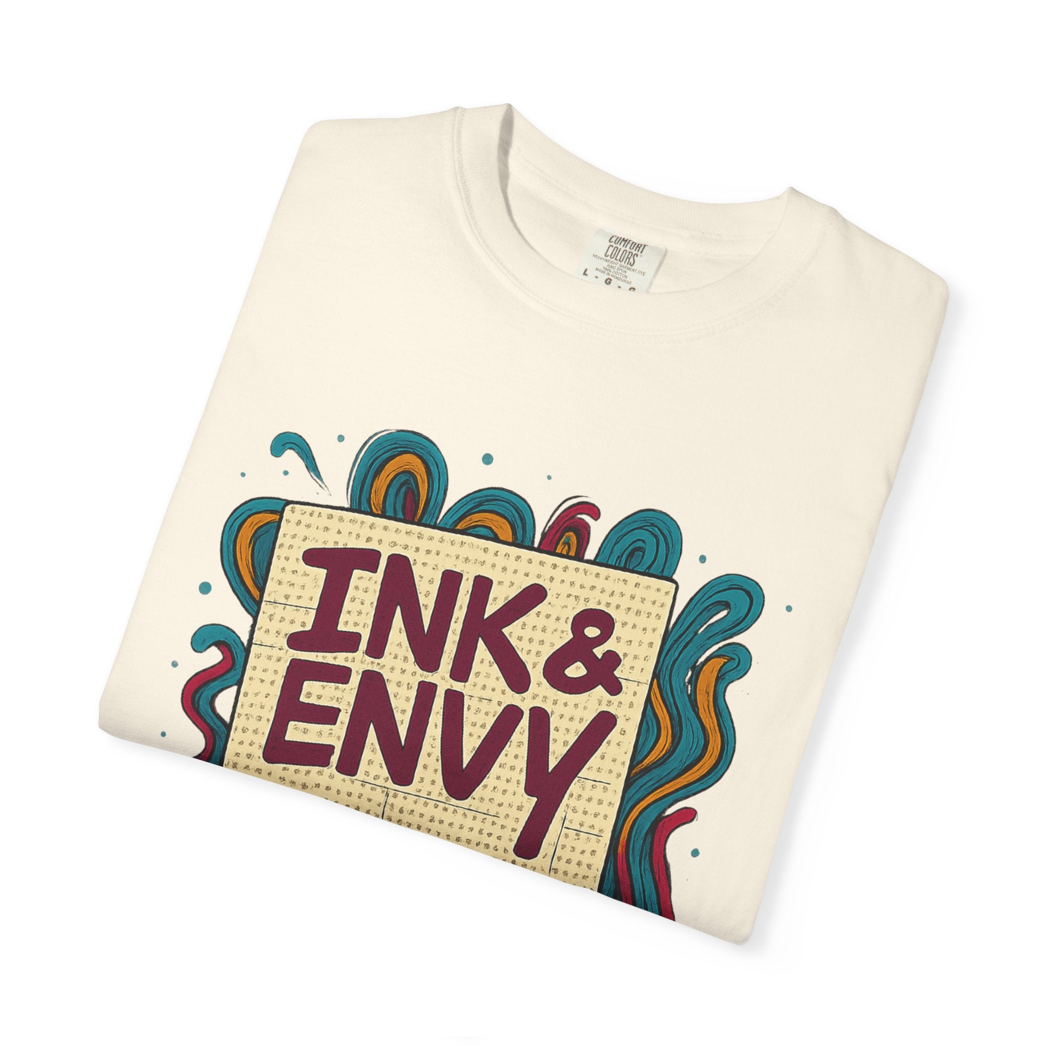 Ink & Envy T-Shirt | Colorful Graphic Tee, Unisex Apparel, Artistic Gift, Casual Wear, Creative Expression