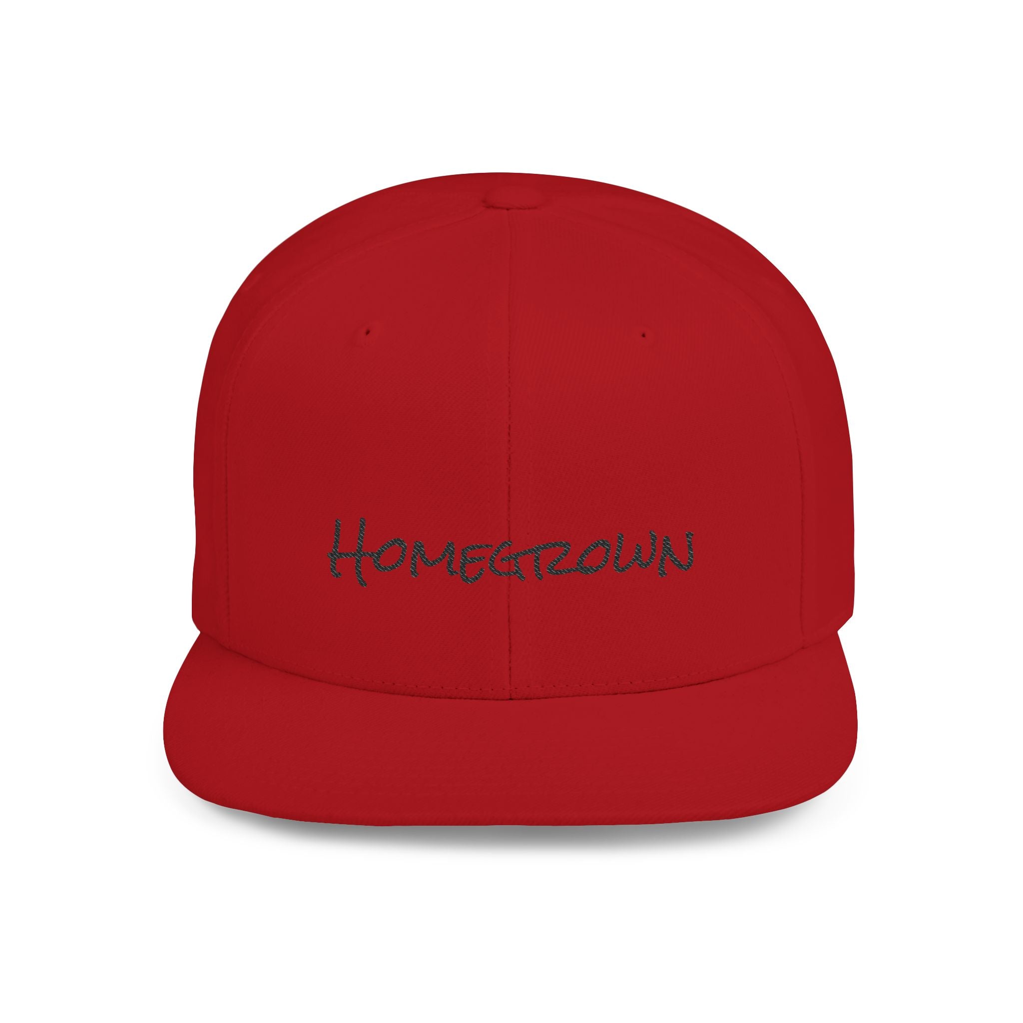 Homegrown Flat Bill Snapback Hat | Trendy Cap for Fashion Lovers | Perfect Gift for Graduations, Birthdays, and Everyday Wear