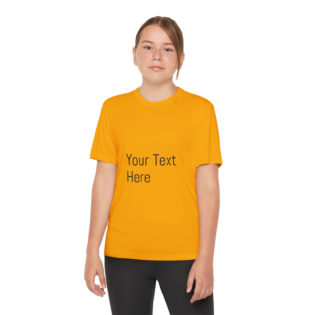 Personalized Youth Competitor Tee, Custom Sports Shirt, Kids Activewear, Birthday Gift, Team Uniform