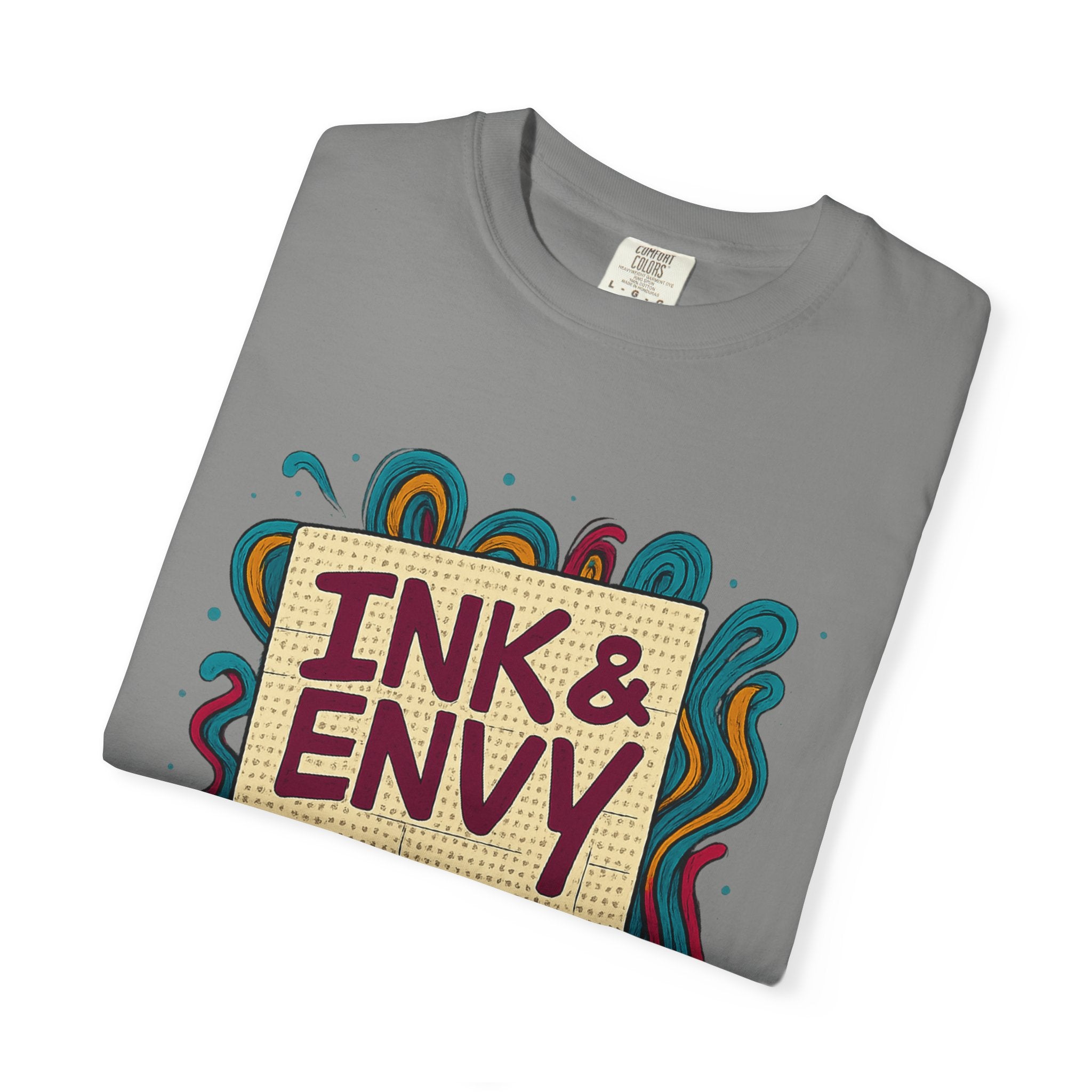 Ink & Envy T-Shirt | Colorful Graphic Tee, Unisex Apparel, Artistic Gift, Casual Wear, Creative Expression