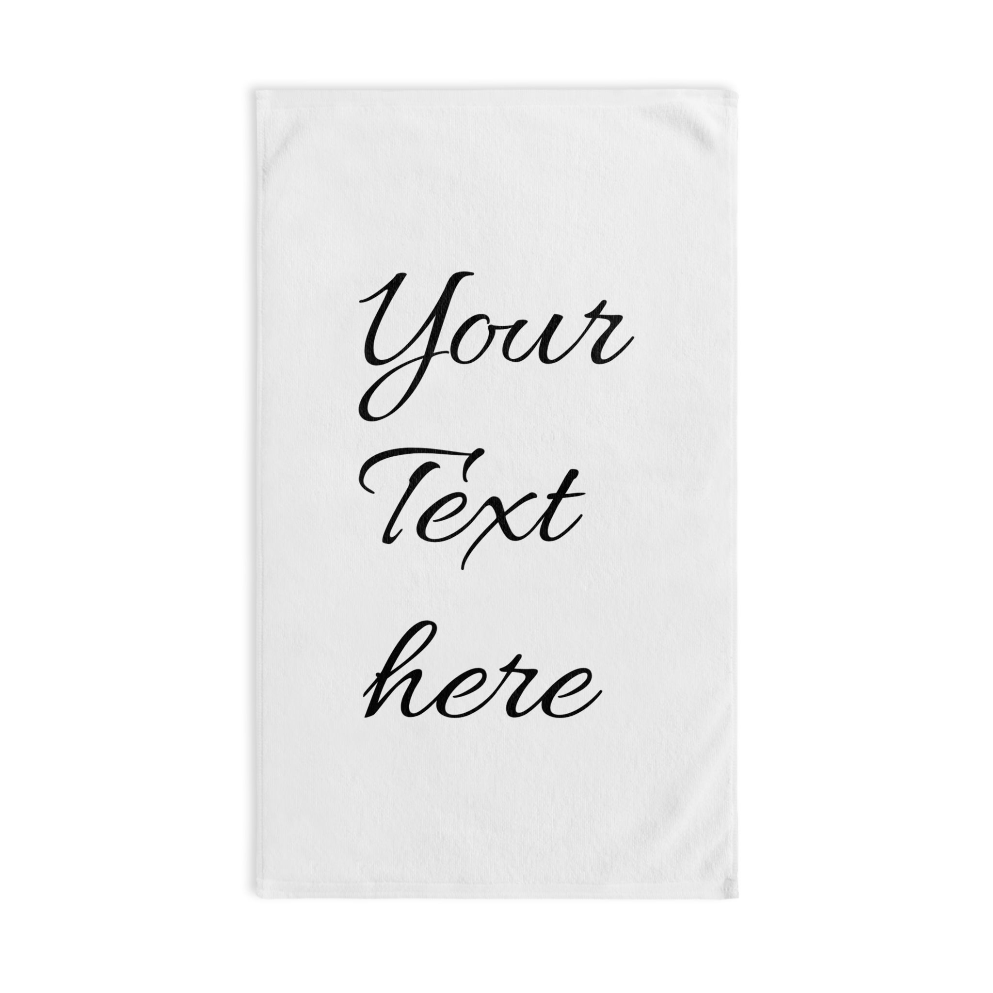 Personalized Hand Towel, Custom Text Towel, Elegant Bathroom Decor, Gift for Any Occasion, Monogrammed Towel