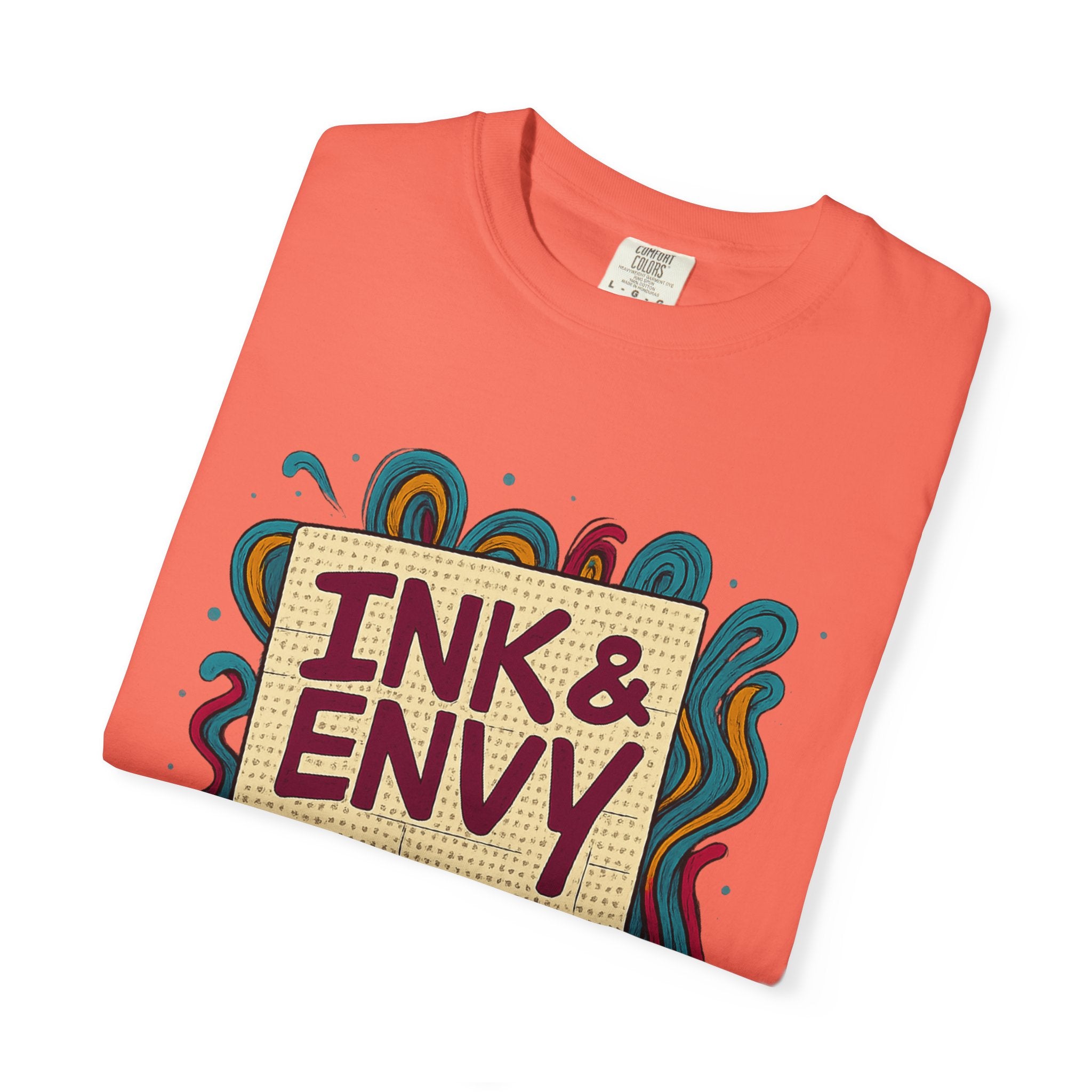 Ink & Envy T-Shirt | Colorful Graphic Tee, Unisex Apparel, Artistic Gift, Casual Wear, Creative Expression