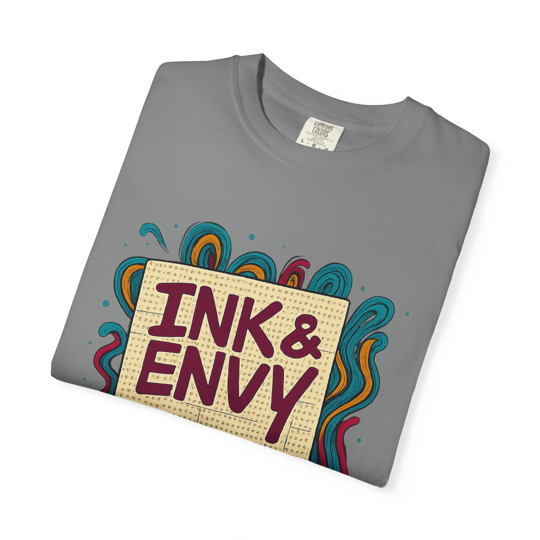 Ink & Envy T-Shirt | Colorful Graphic Tee, Unisex Apparel, Artistic Gift, Casual Wear, Creative Expression