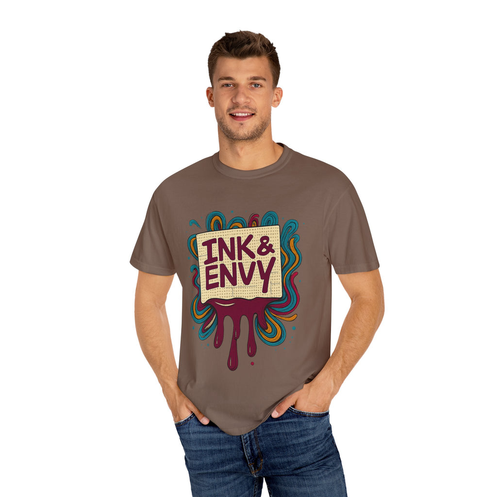 Ink & Envy T-Shirt | Colorful Graphic Tee, Unisex Apparel, Artistic Gift, Casual Wear, Creative Expression