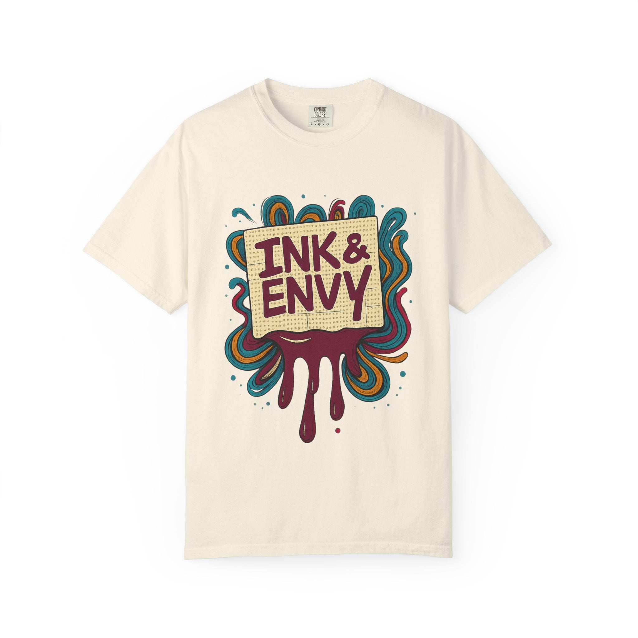 Ink & Envy T-Shirt | Colorful Graphic Tee, Unisex Apparel, Artistic Gift, Casual Wear, Creative Expression