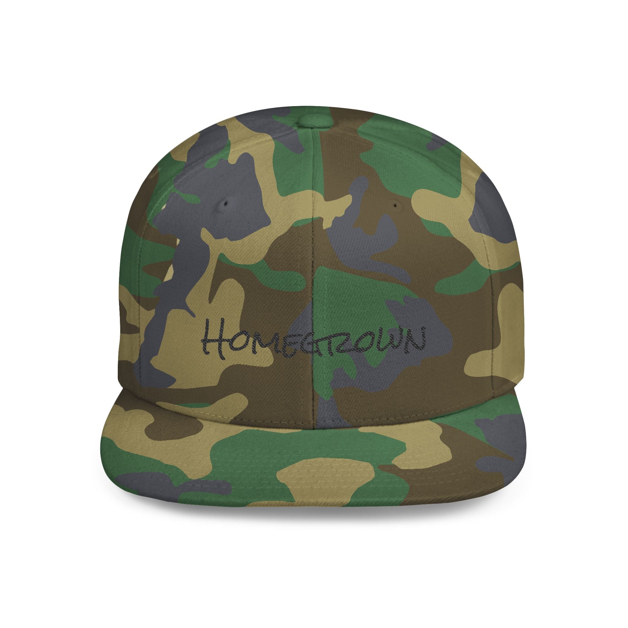Homegrown Flat Bill Snapback Hat | Trendy Cap for Fashion Lovers | Perfect Gift for Graduations, Birthdays, and Everyday Wear