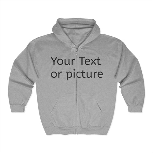 Cozy Customizable Zip Hoodie for All Occasions, Personalized Gift, Comfortable Layering, Perfect for Fall, Holiday Apparel