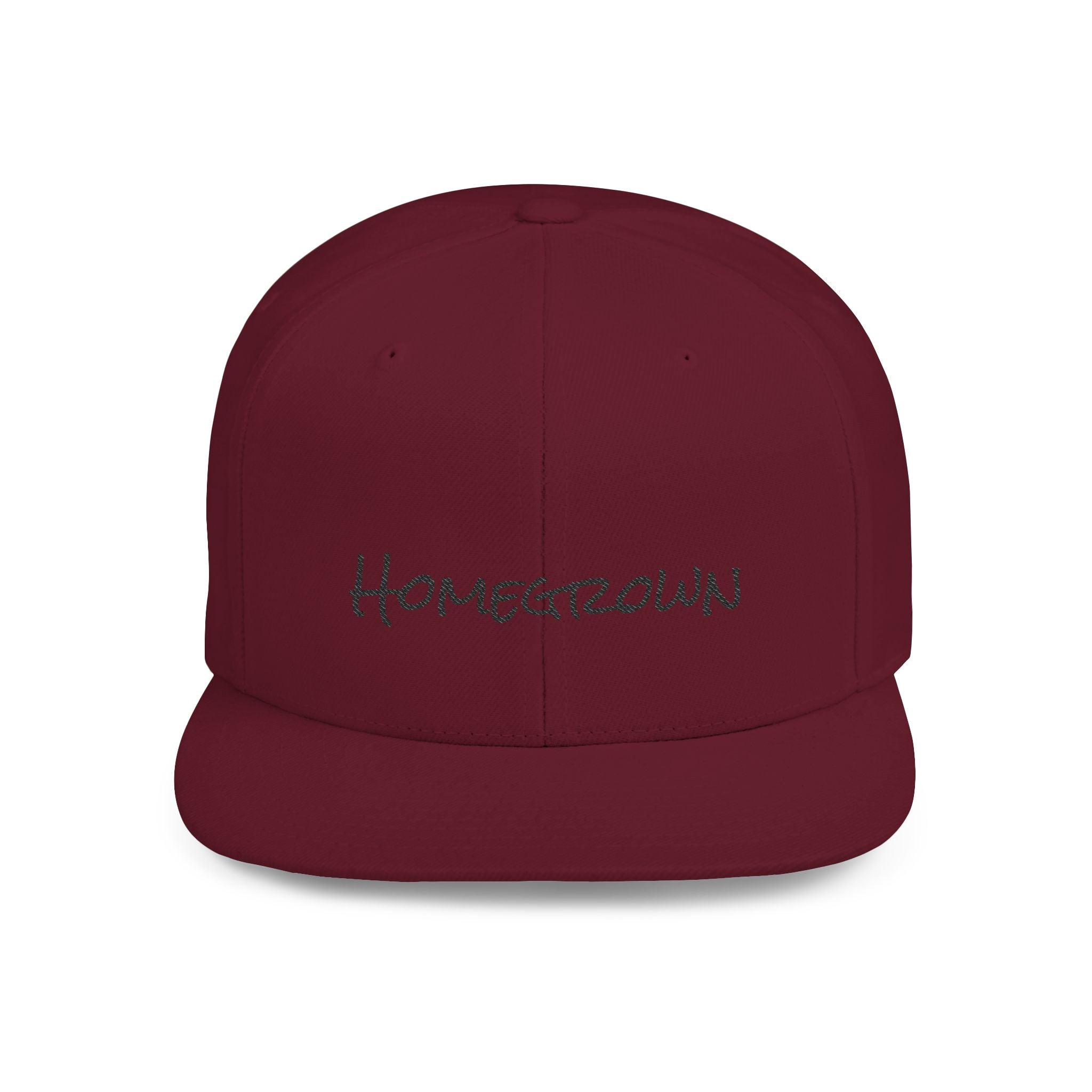 Homegrown Flat Bill Snapback Hat | Trendy Cap for Fashion Lovers | Perfect Gift for Graduations, Birthdays, and Everyday Wear