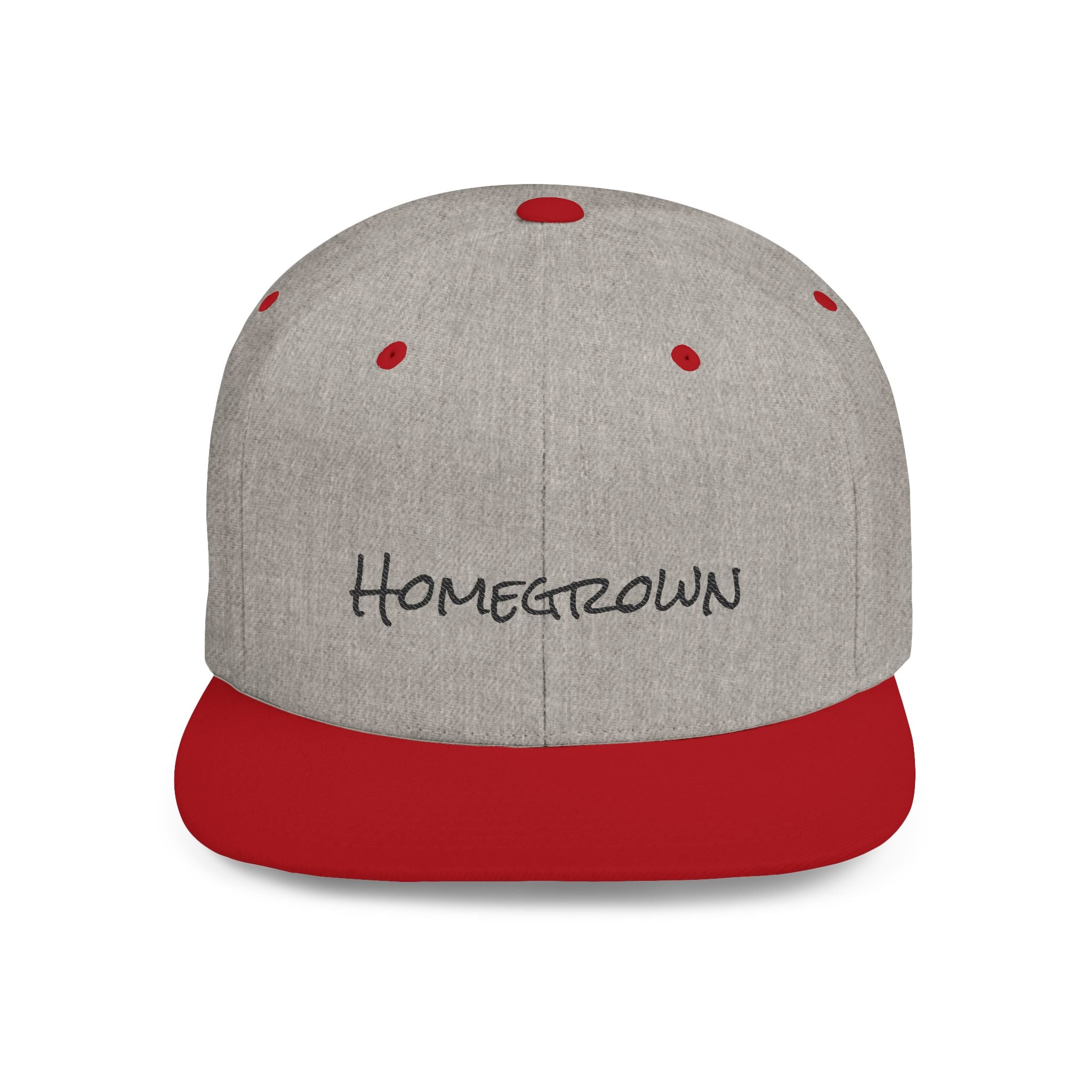 Homegrown Flat Bill Snapback Hat | Trendy Cap for Fashion Lovers | Perfect Gift for Graduations, Birthdays, and Everyday Wear