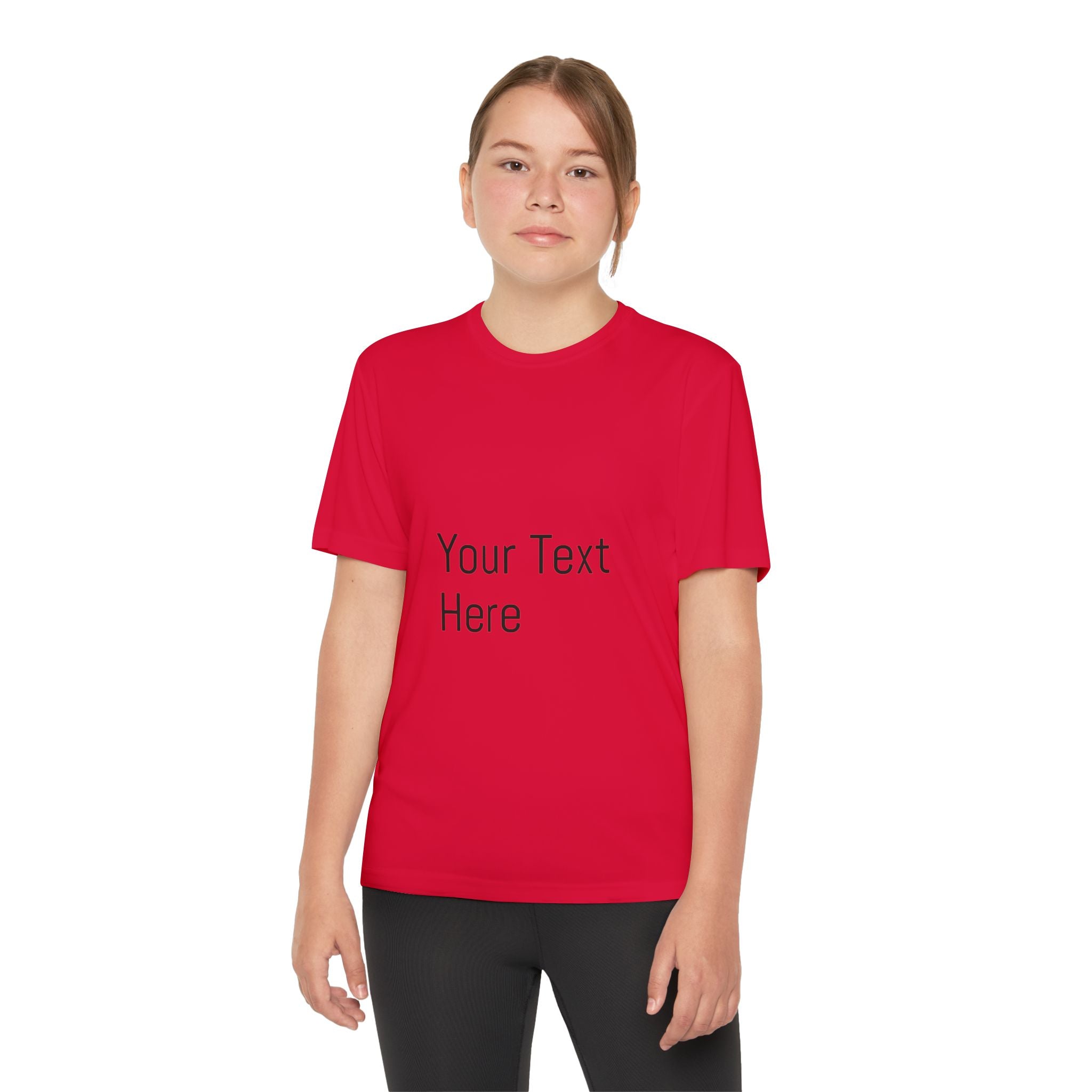 Personalized Youth Competitor Tee, Custom Sports Shirt, Kids Activewear, Birthday Gift, Team Uniform