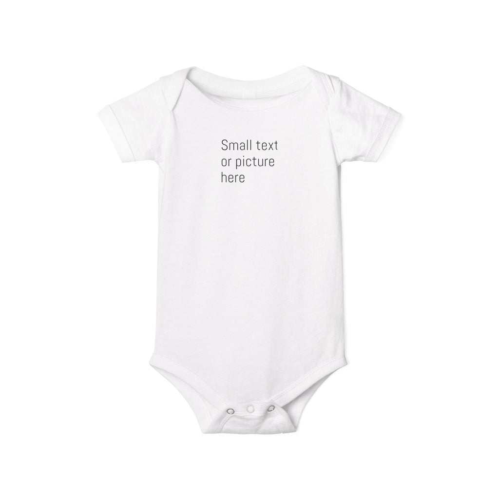 Customizable Infant Jersey One Piece, Baby Shower Gift, Cute Baby Outfit, Personalized Onesie, Newborn Clothing, Special Occasion Apparel