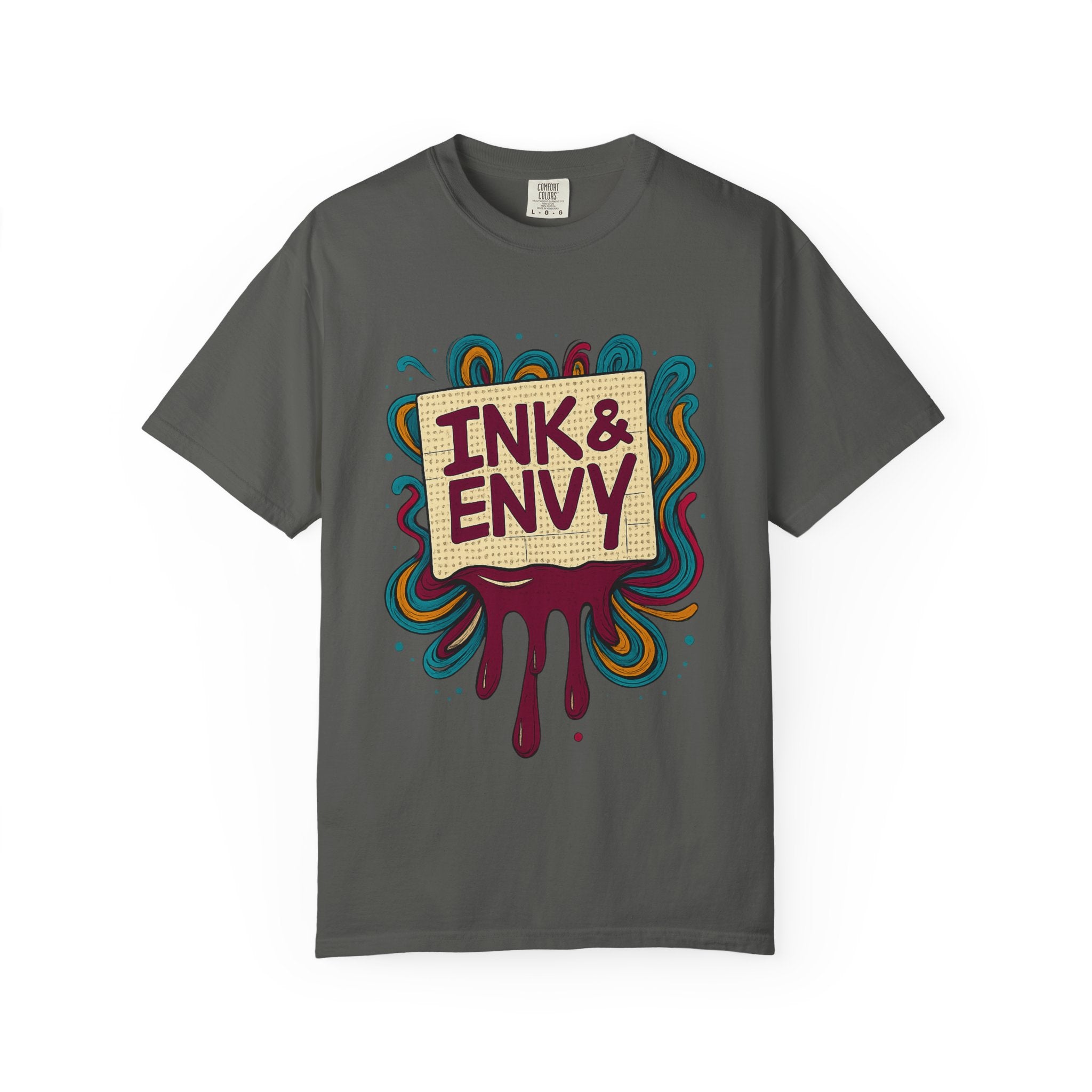 Ink & Envy T-Shirt | Colorful Graphic Tee, Unisex Apparel, Artistic Gift, Casual Wear, Creative Expression