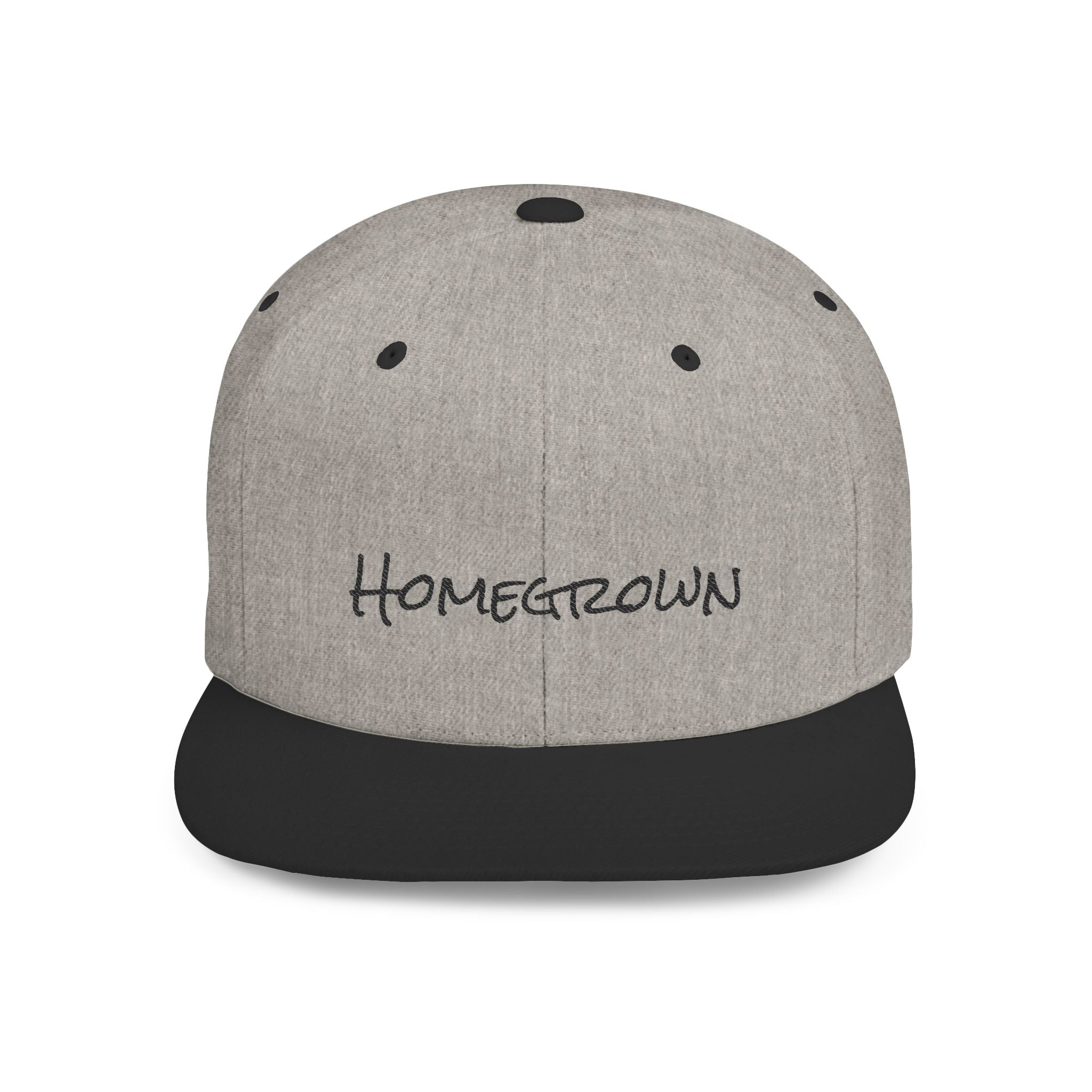 Homegrown Flat Bill Snapback Hat | Trendy Cap for Fashion Lovers | Perfect Gift for Graduations, Birthdays, and Everyday Wear