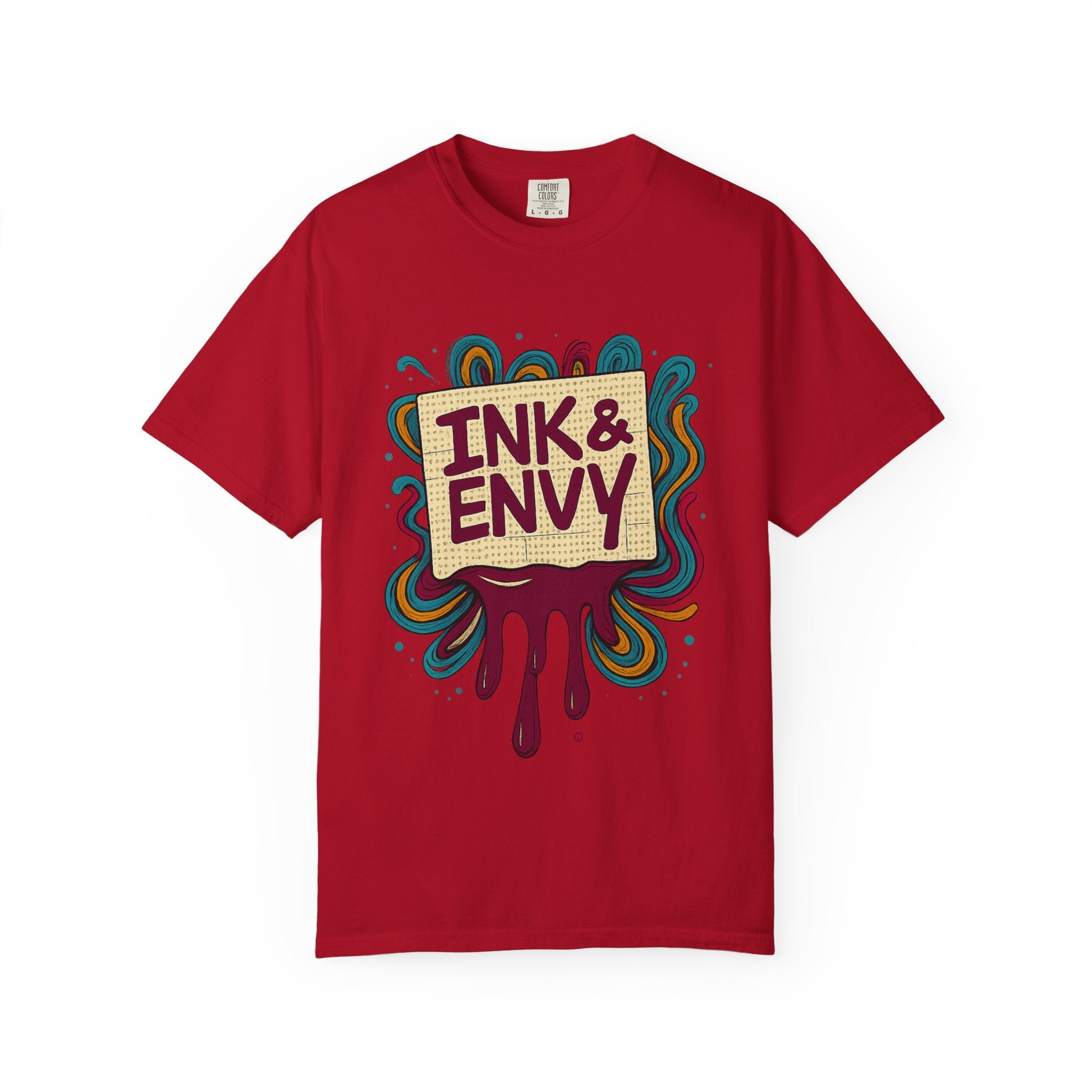 Ink & Envy T-Shirt | Colorful Graphic Tee, Unisex Apparel, Artistic Gift, Casual Wear, Creative Expression