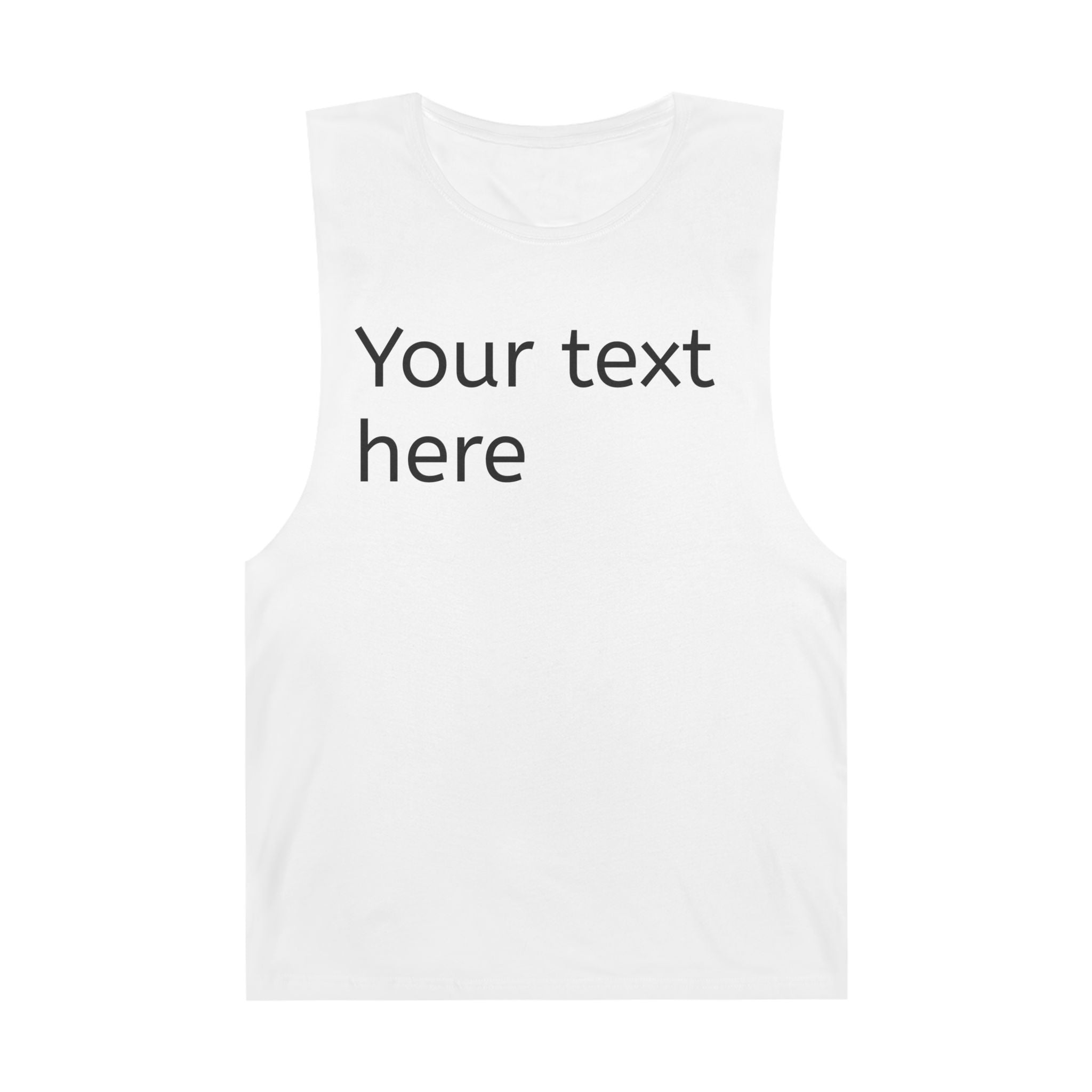 Customizable Unisex Barnard Tank, Personalized Sleeveless Shirt, Casual Summer Wear, Gift for Friends, Custom Text Tank Top