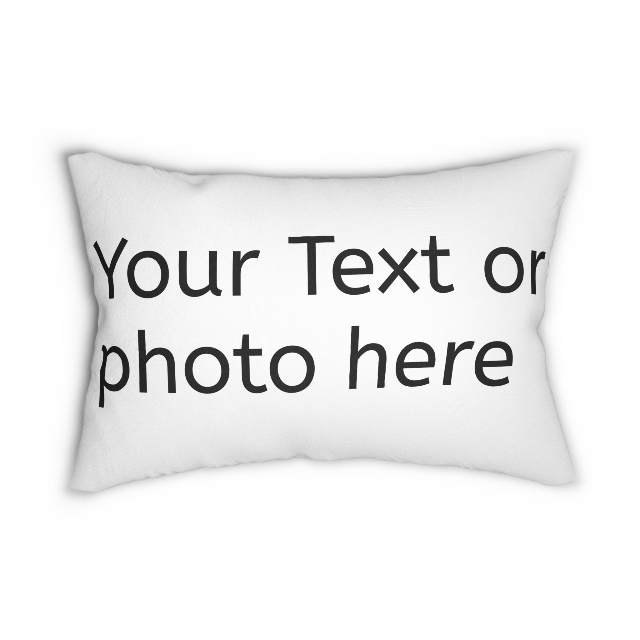 Custom Spun Polyester Lumbar Pillow, Personalized Throw Pillow, Home Decor, Wedding Gift, Custom Text Pillow, Cozy Gift Idea