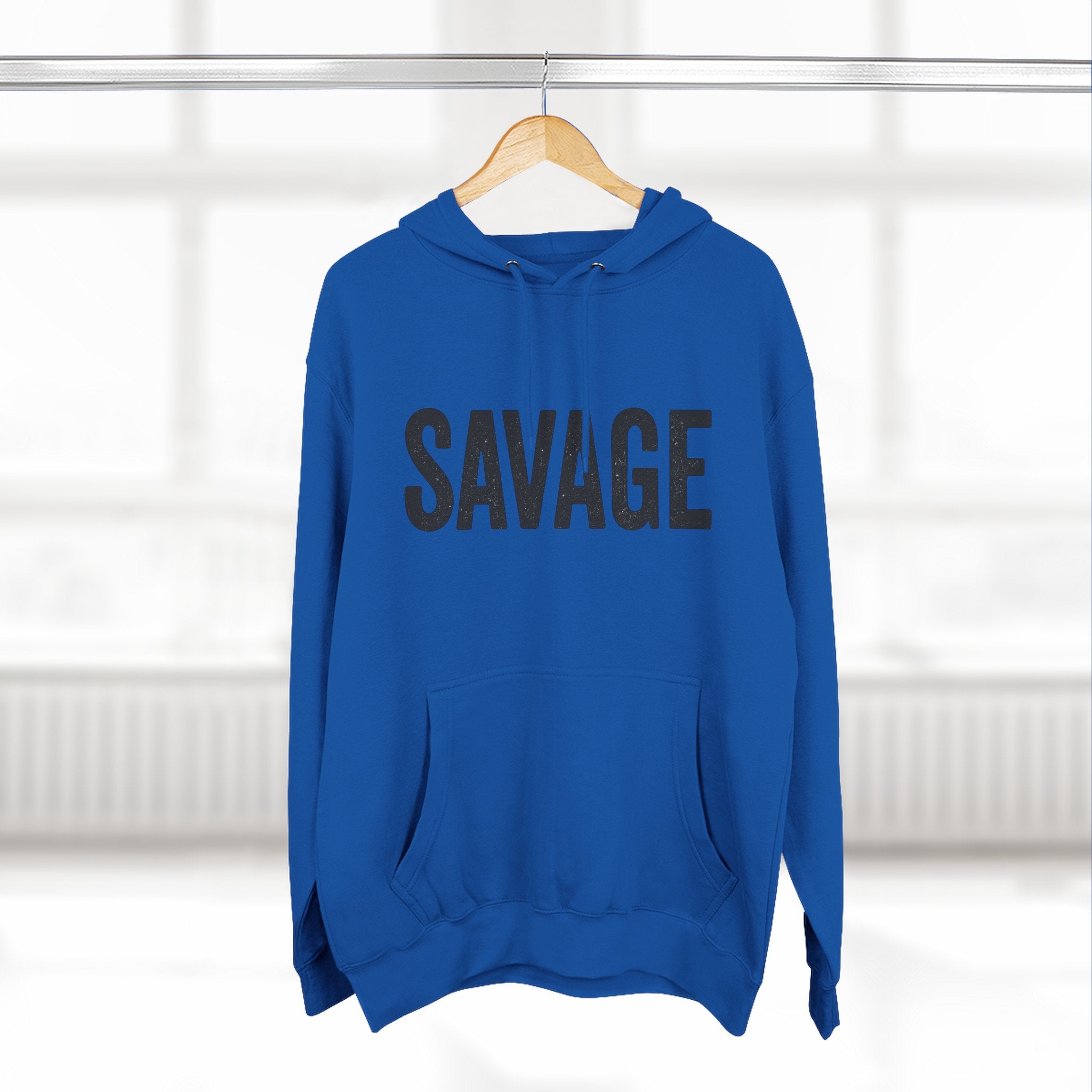 Savage Three-Panel Fleece Hoodie | Trendy Streetwear, Cozy Loungewear, Gift for Her, Unisex Fashion, Casual Outfit