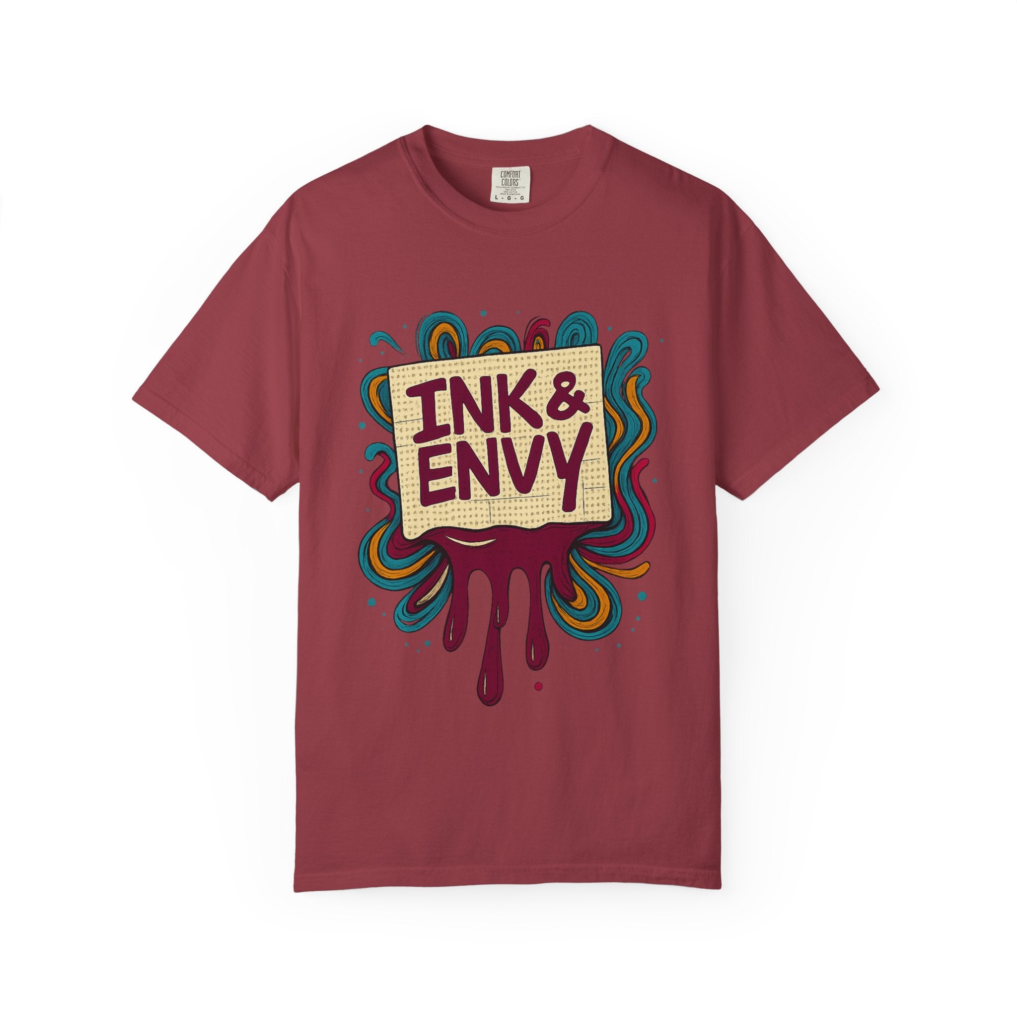 Ink & Envy T-Shirt | Colorful Graphic Tee, Unisex Apparel, Artistic Gift, Casual Wear, Creative Expression
