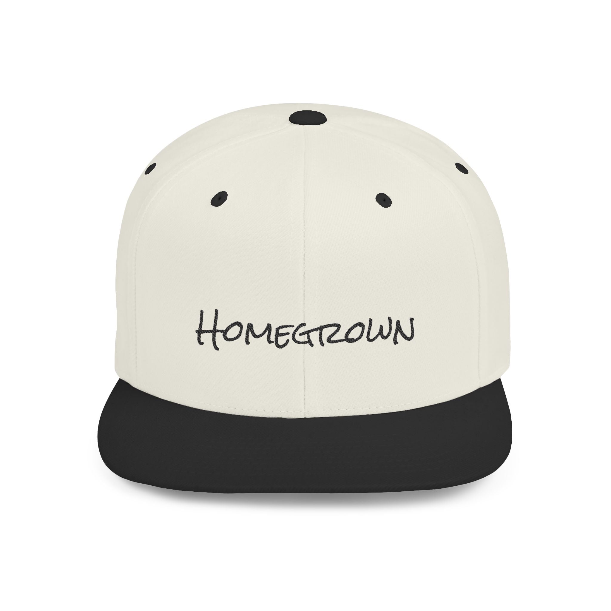 Homegrown Flat Bill Snapback Hat | Trendy Cap for Fashion Lovers | Perfect Gift for Graduations, Birthdays, and Everyday Wear