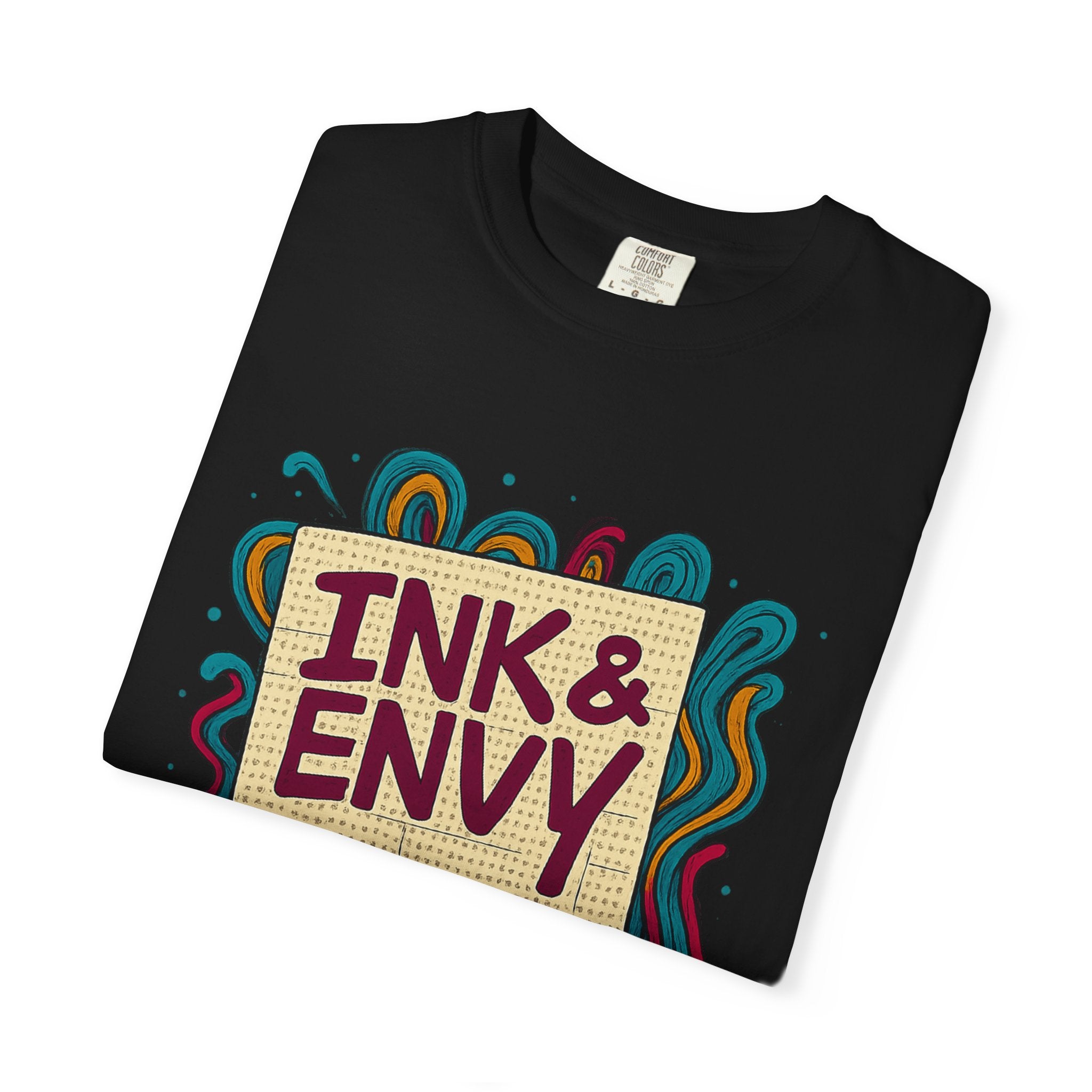 Ink & Envy T-Shirt | Colorful Graphic Tee, Unisex Apparel, Artistic Gift, Casual Wear, Creative Expression