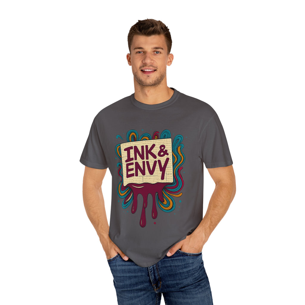 Ink & Envy T-Shirt | Colorful Graphic Tee, Unisex Apparel, Artistic Gift, Casual Wear, Creative Expression
