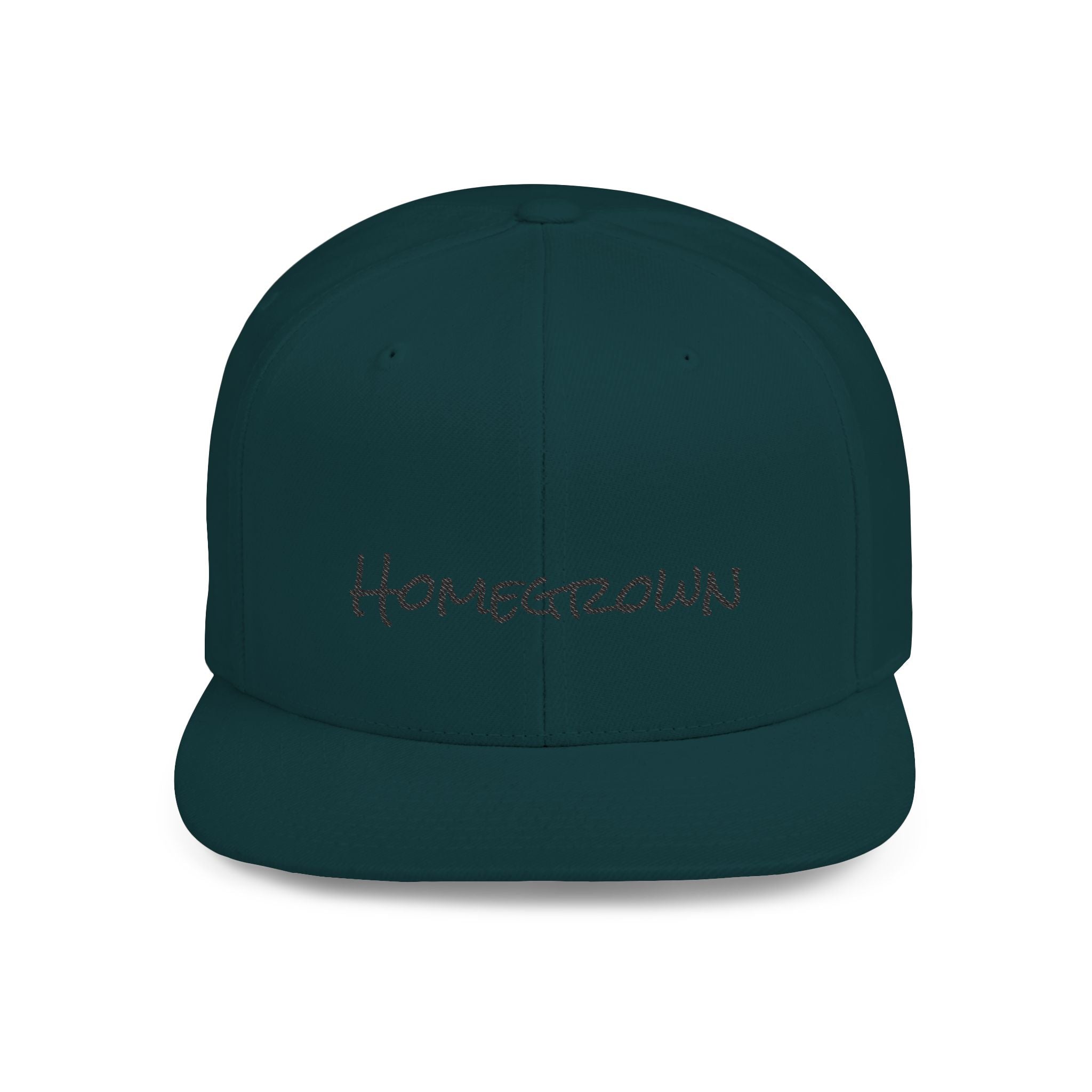 Homegrown Flat Bill Snapback Hat | Trendy Cap for Fashion Lovers | Perfect Gift for Graduations, Birthdays, and Everyday Wear